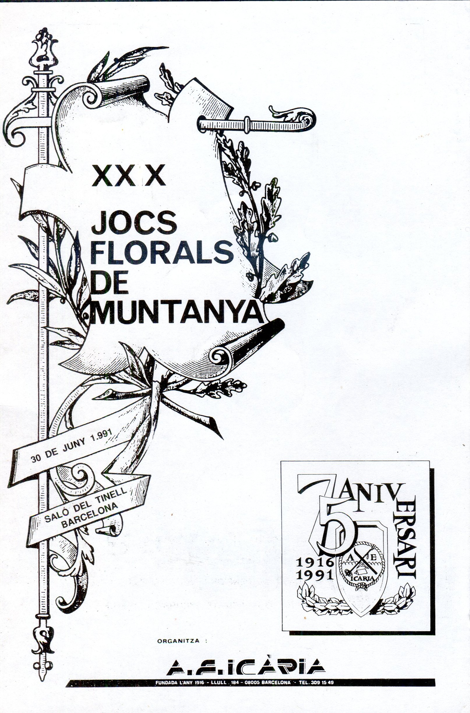 XXX Jocs Florals de Muntanya - Portada
