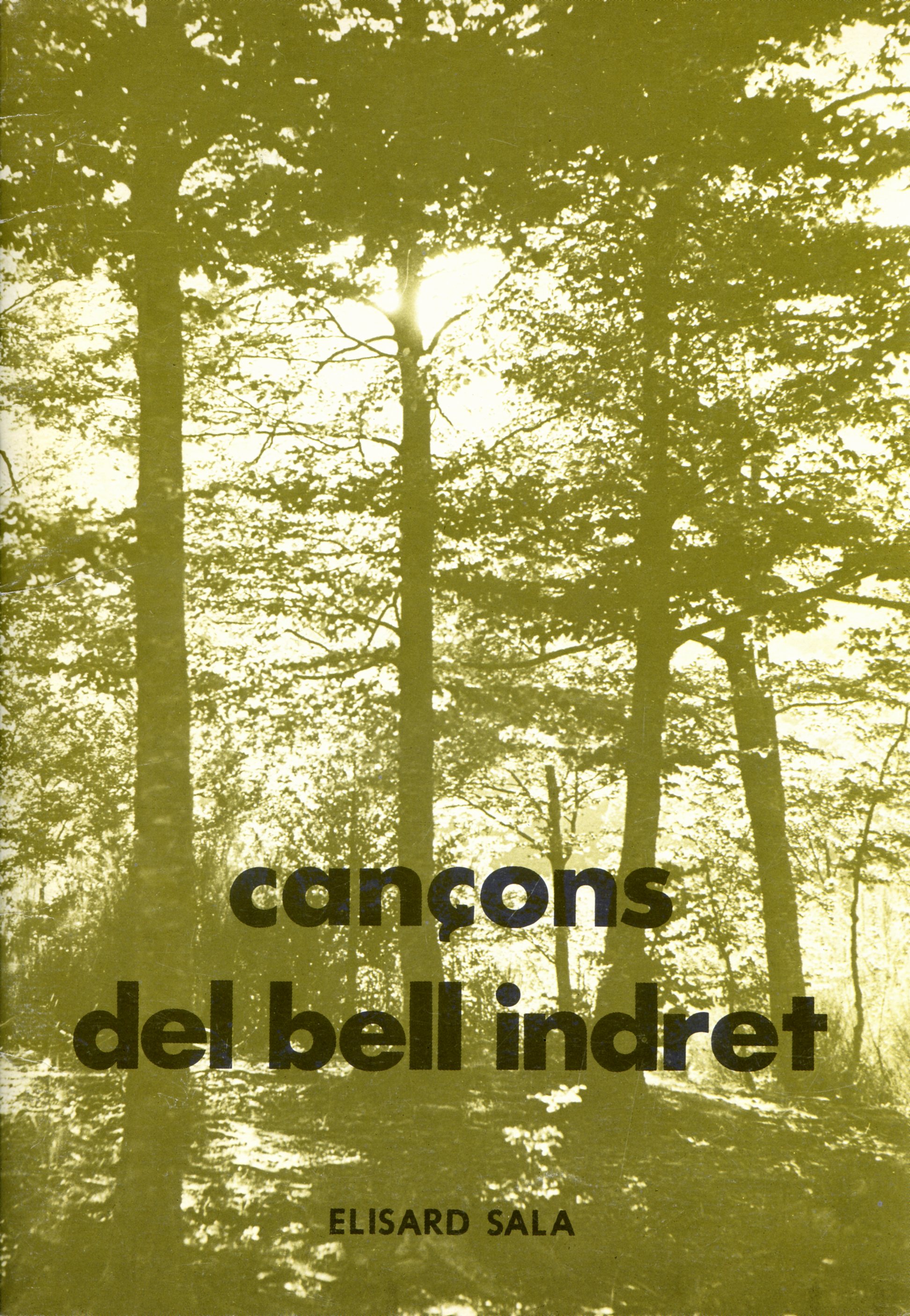 Cançons del bell indret (Reproducció de l'original) XXV aniversari cantaires de la UEC - Portada