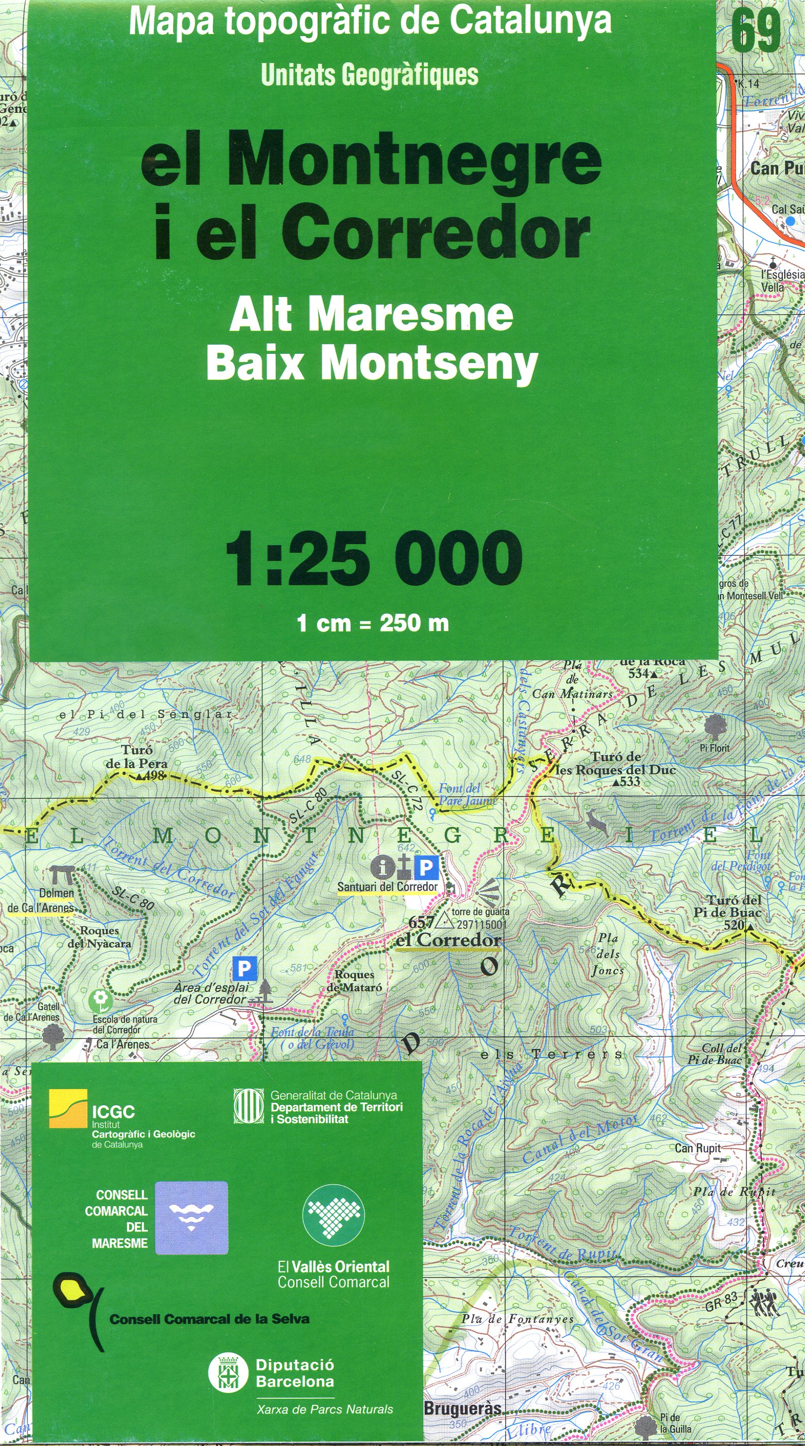 Montnegre,el  i el Corredor : Alt Maresme : Baix Montseny - Portada