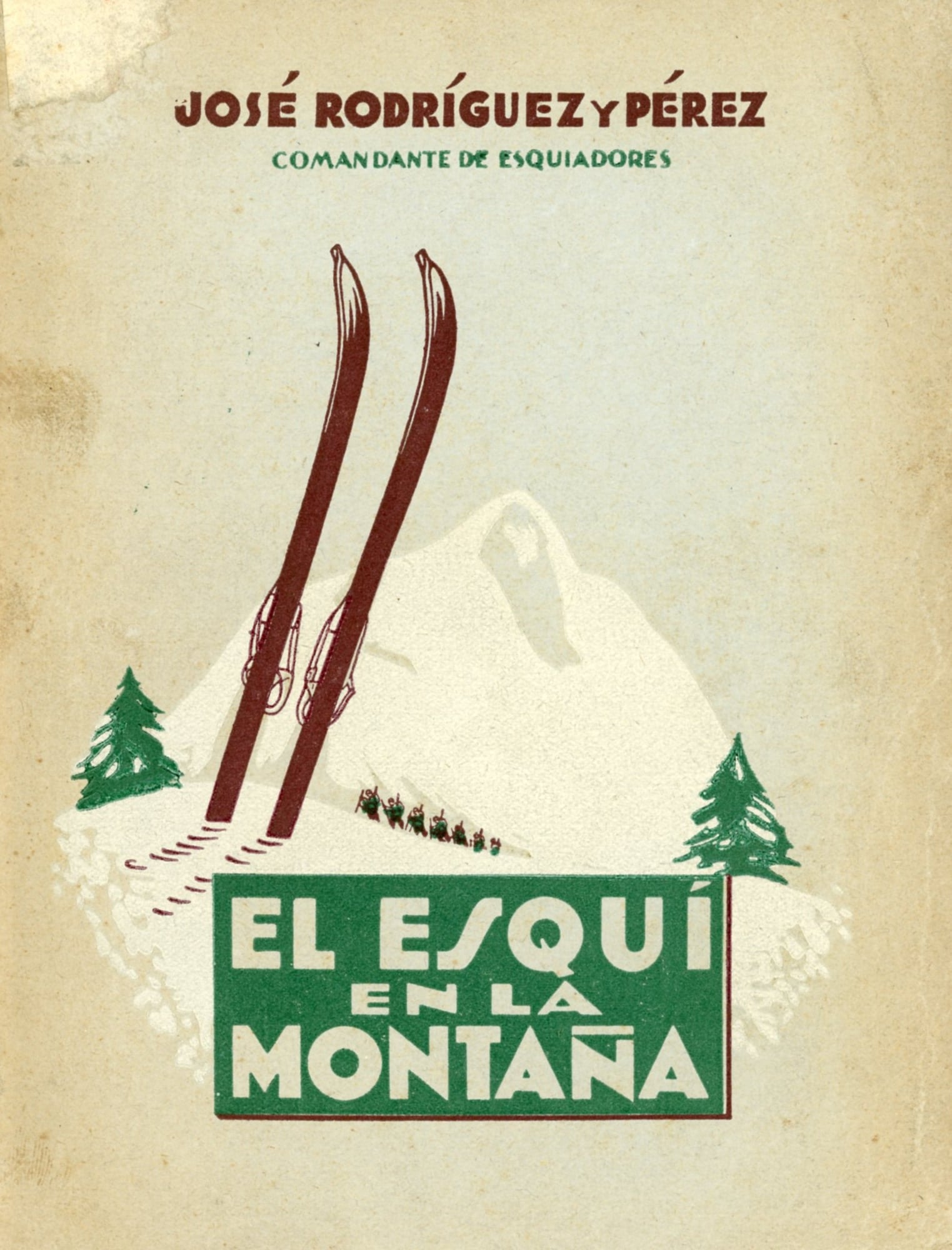 esquí en la montaña, El - Portada
