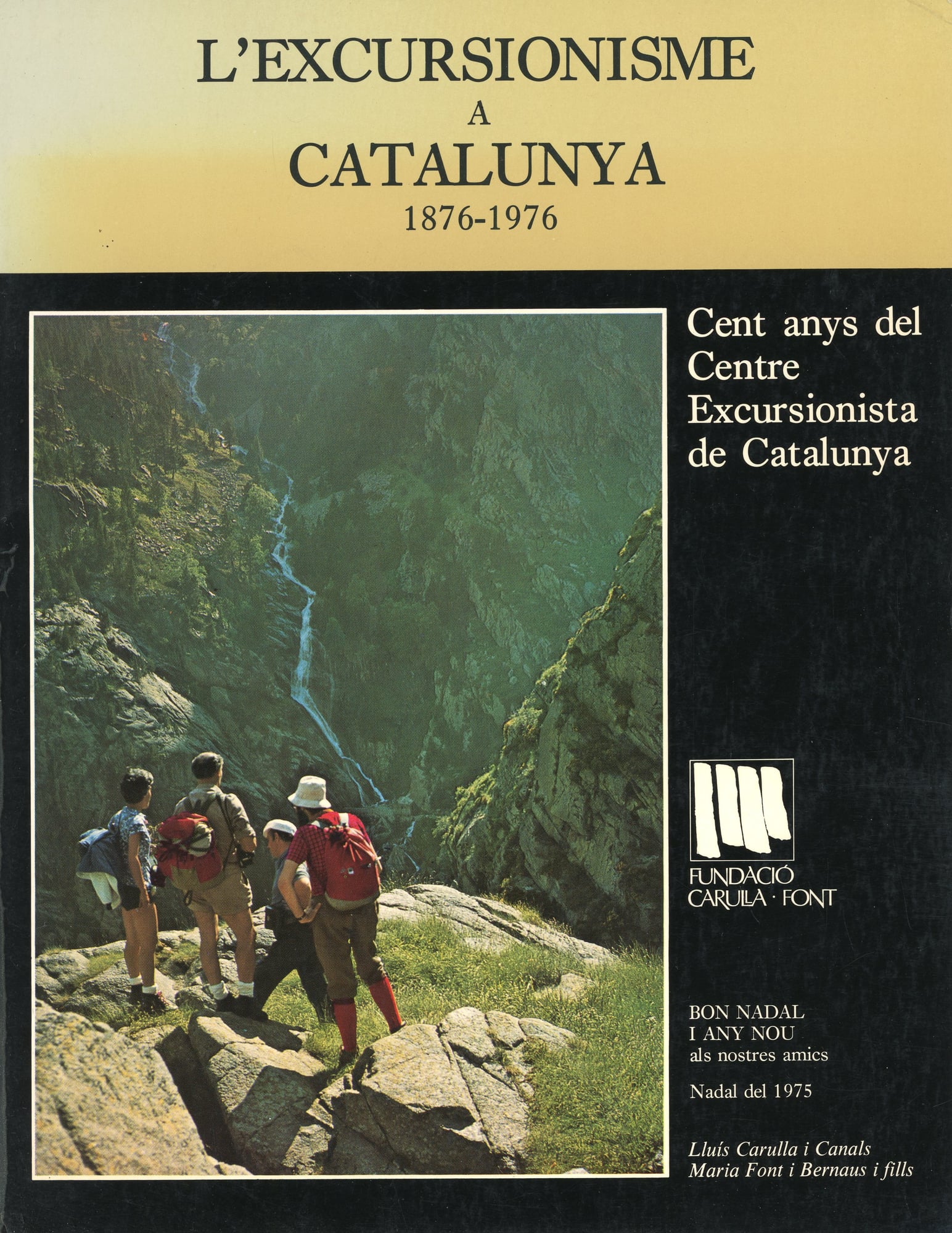 excursionisme a Catalunya 1876-1976, L' - Portada