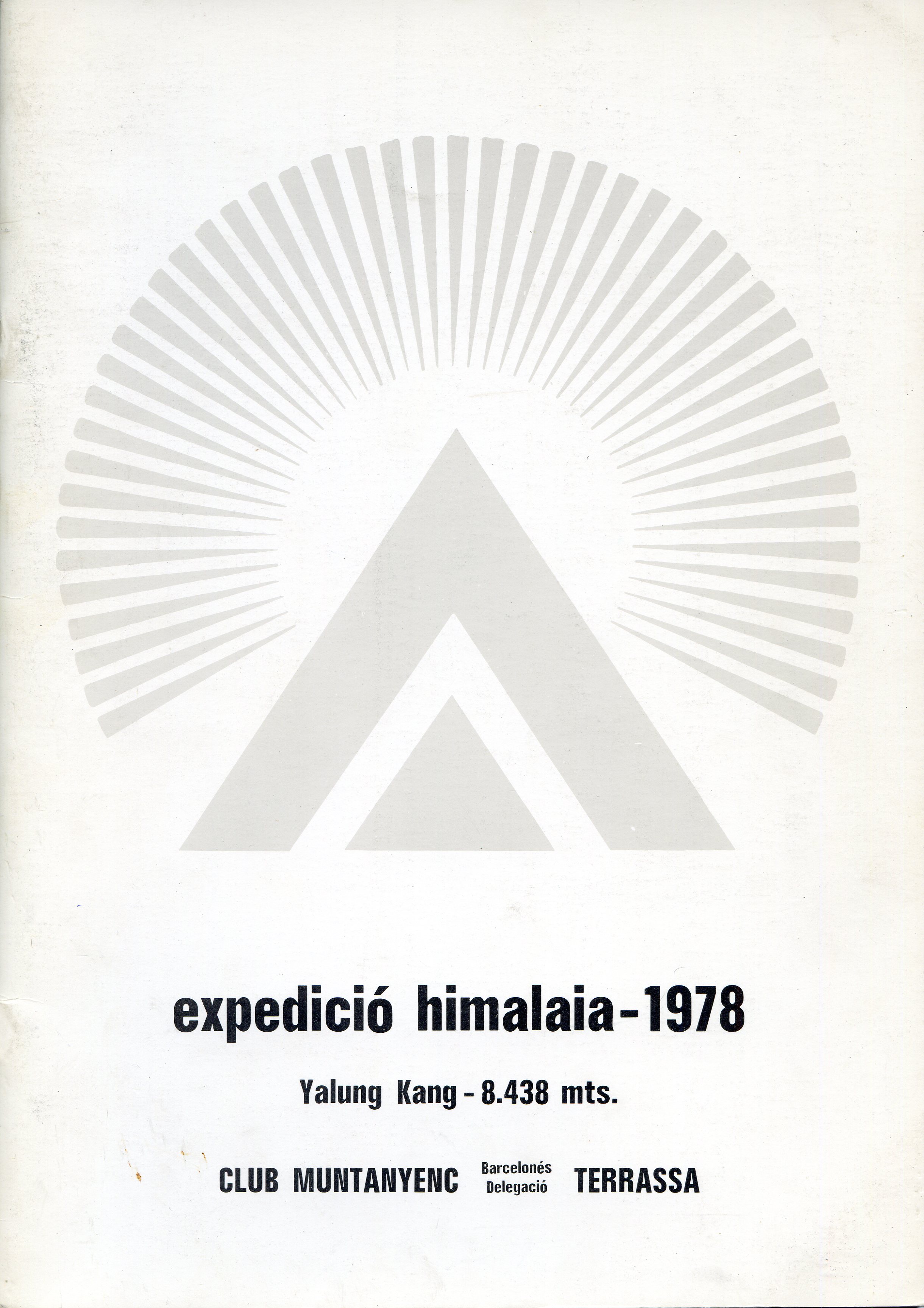 expedició himalaia - 1978 : Yalung Kang - 8.438 mts. - Portada