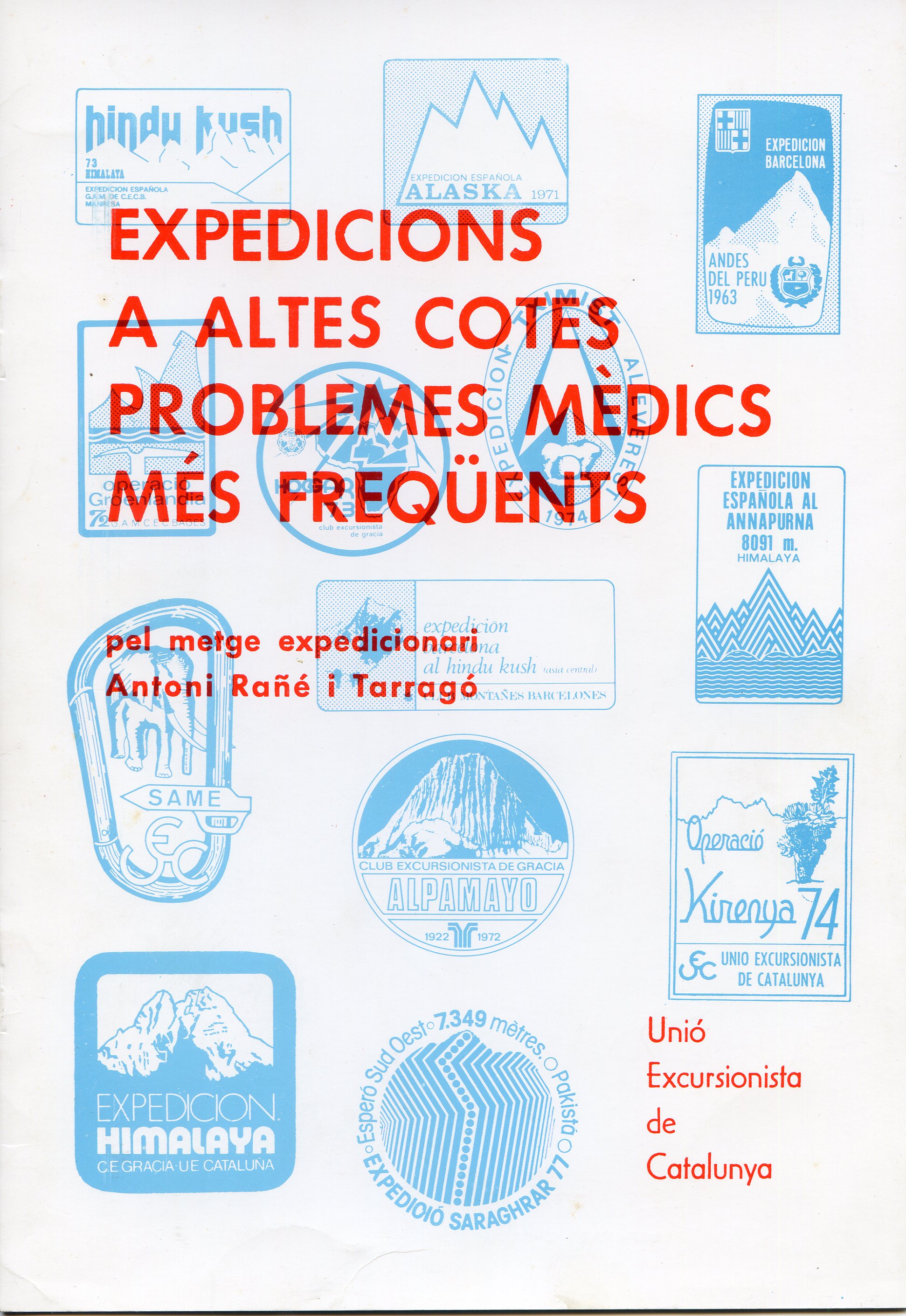 Expedicions a altes cotes : Problemes mèdics més freqüents - Portada