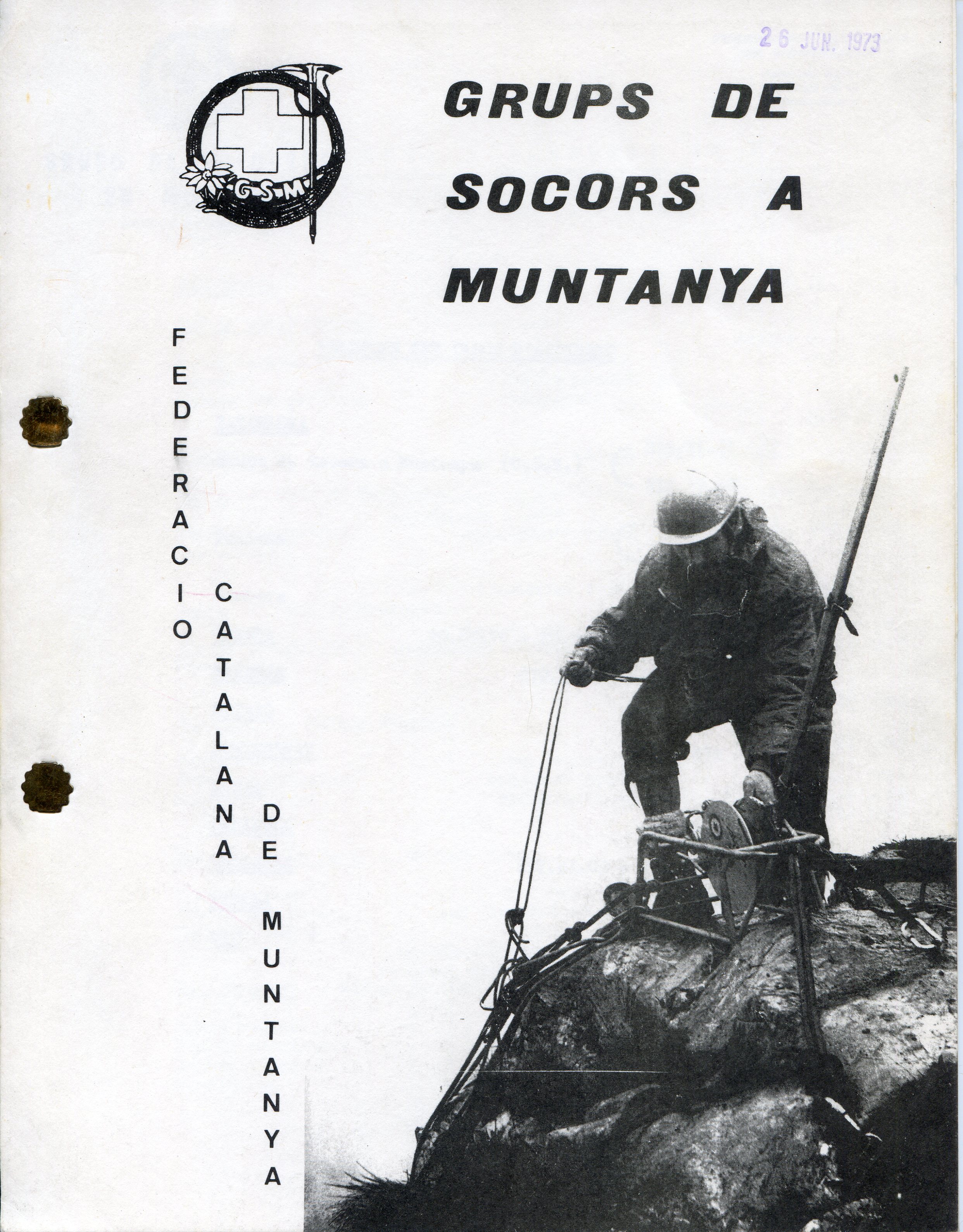 Grups de socors a muntanya - Portada