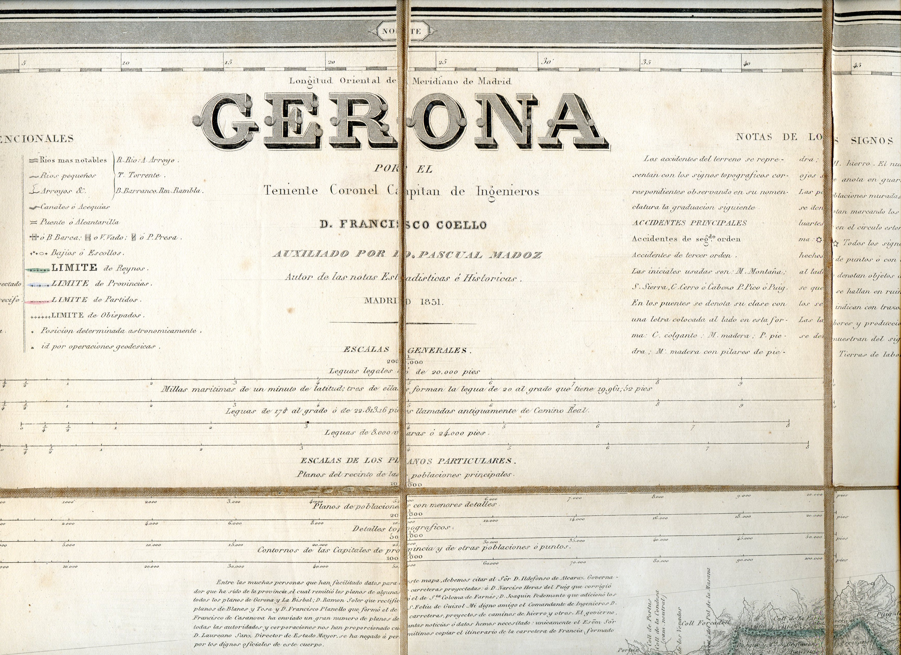 Atlas de España y sus posesiones de ultramar : Gerona - Portada