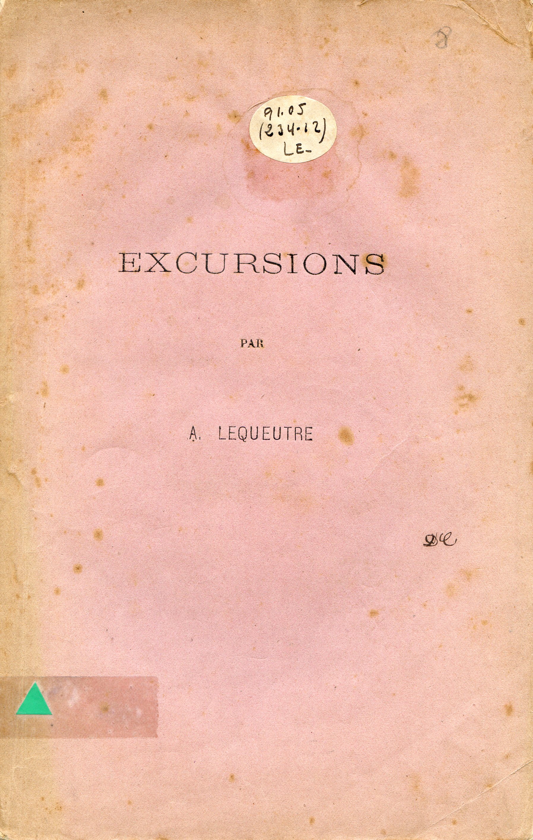 Excursions - Portada