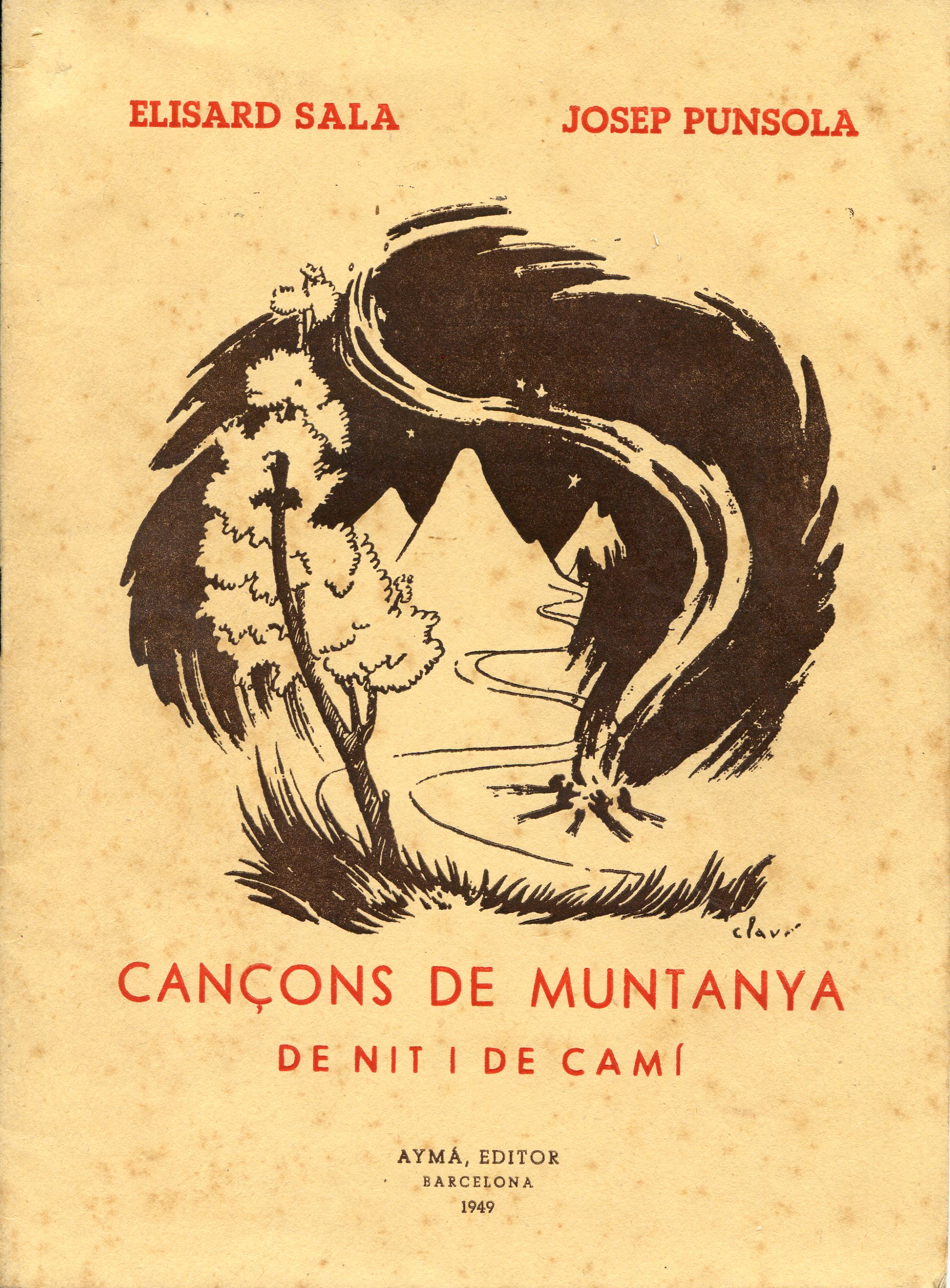 Cançons de muntanya de nit i de camí - Portada