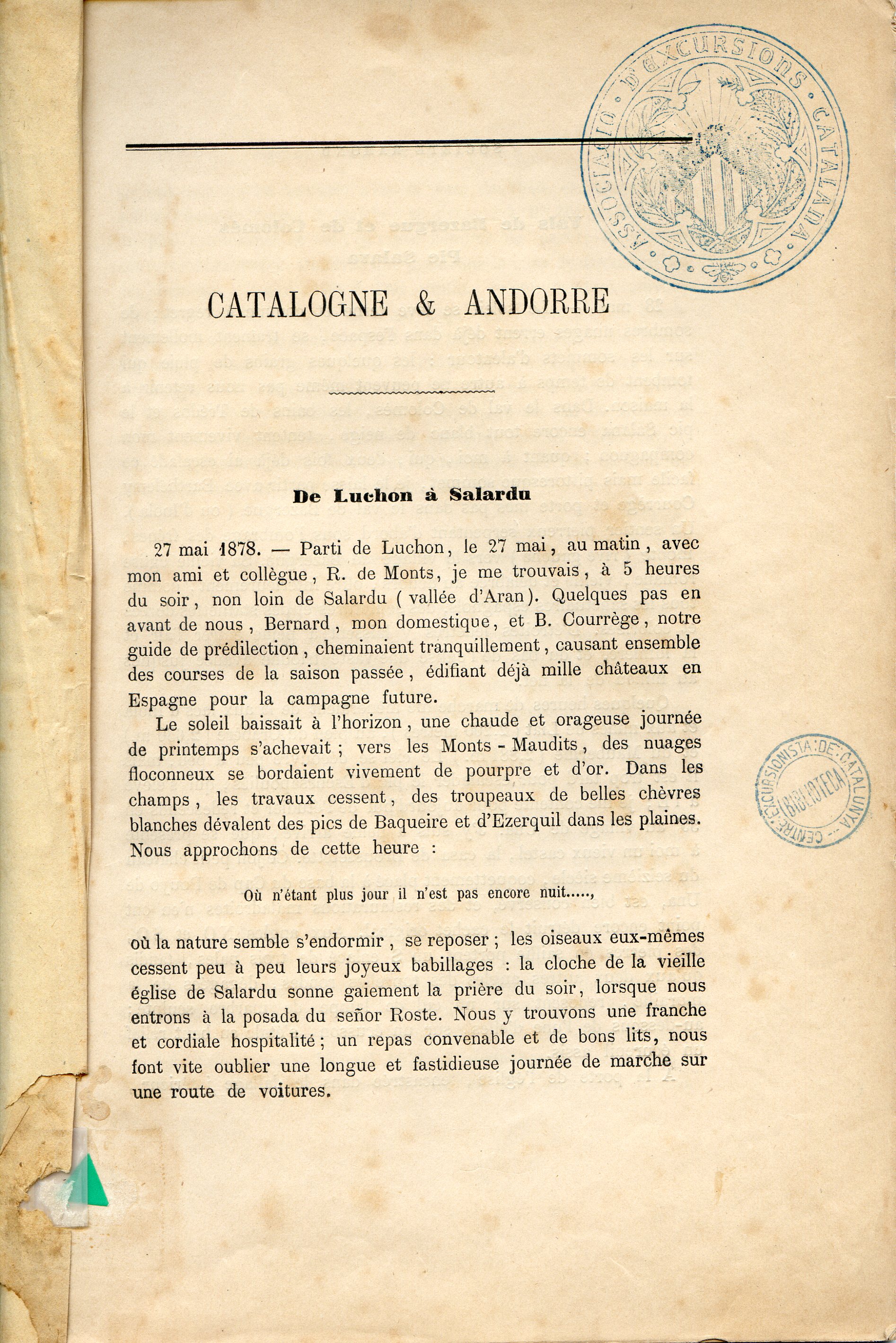 Catalogne & Andorre - Portada