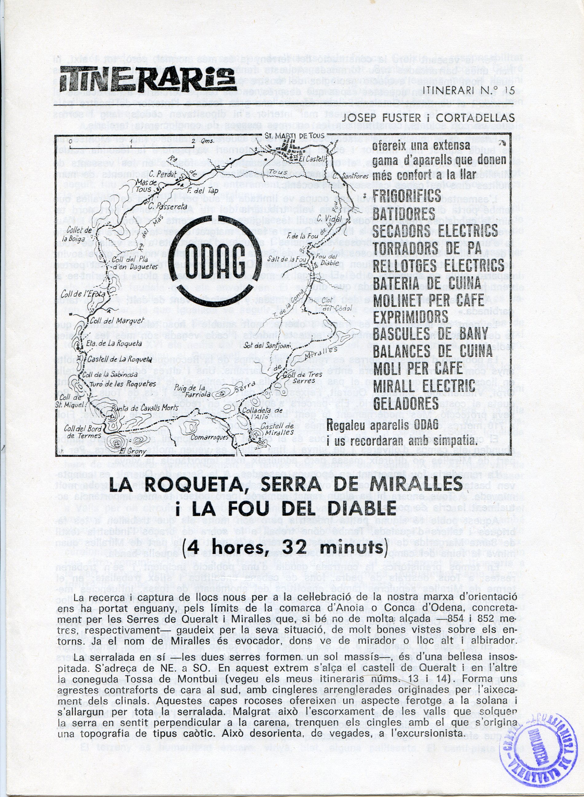 Itineraris - Portada