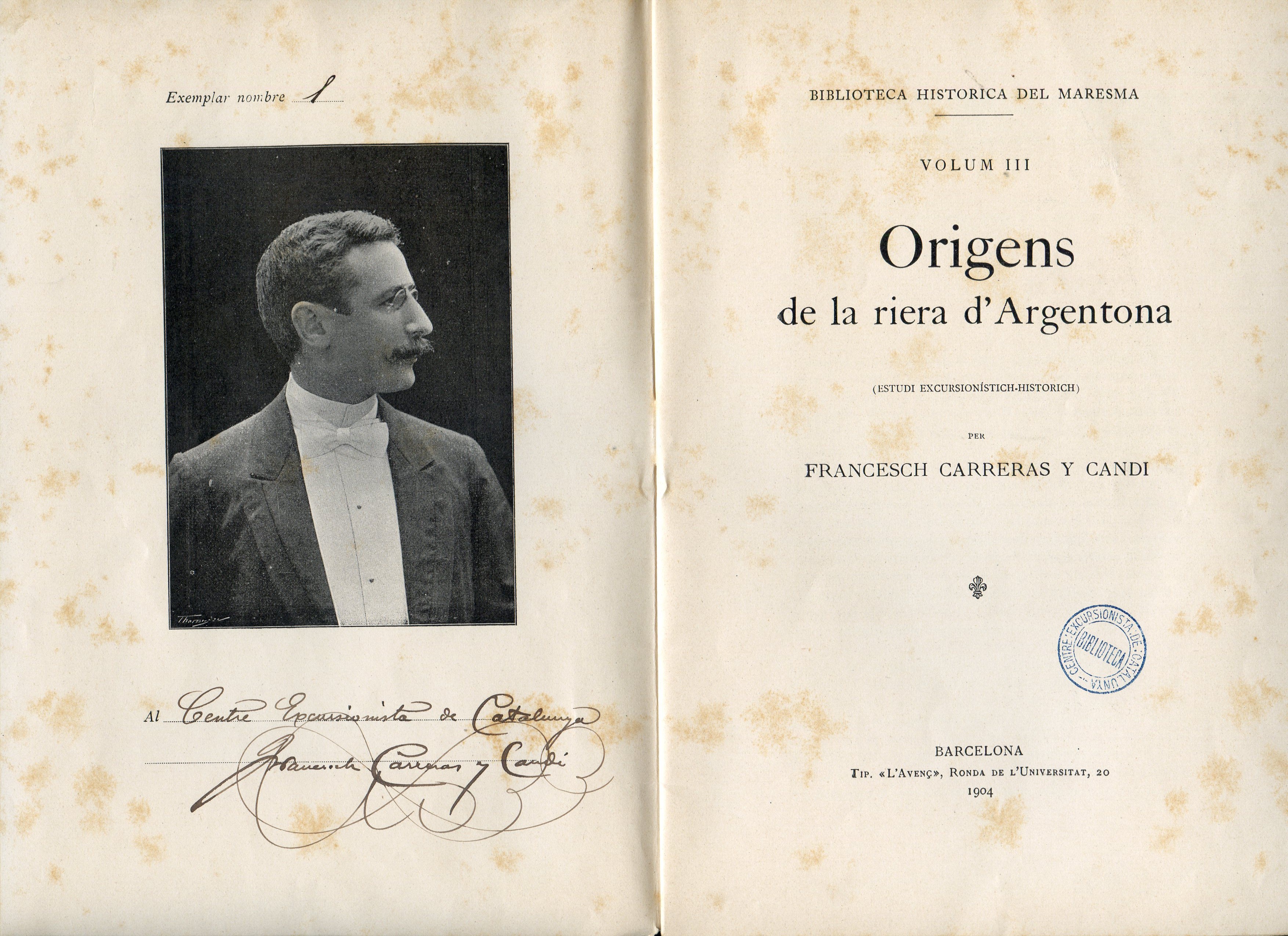 Origens de la riera d'Argentona (Estudi excursionístich-historich) - Miniatura 2