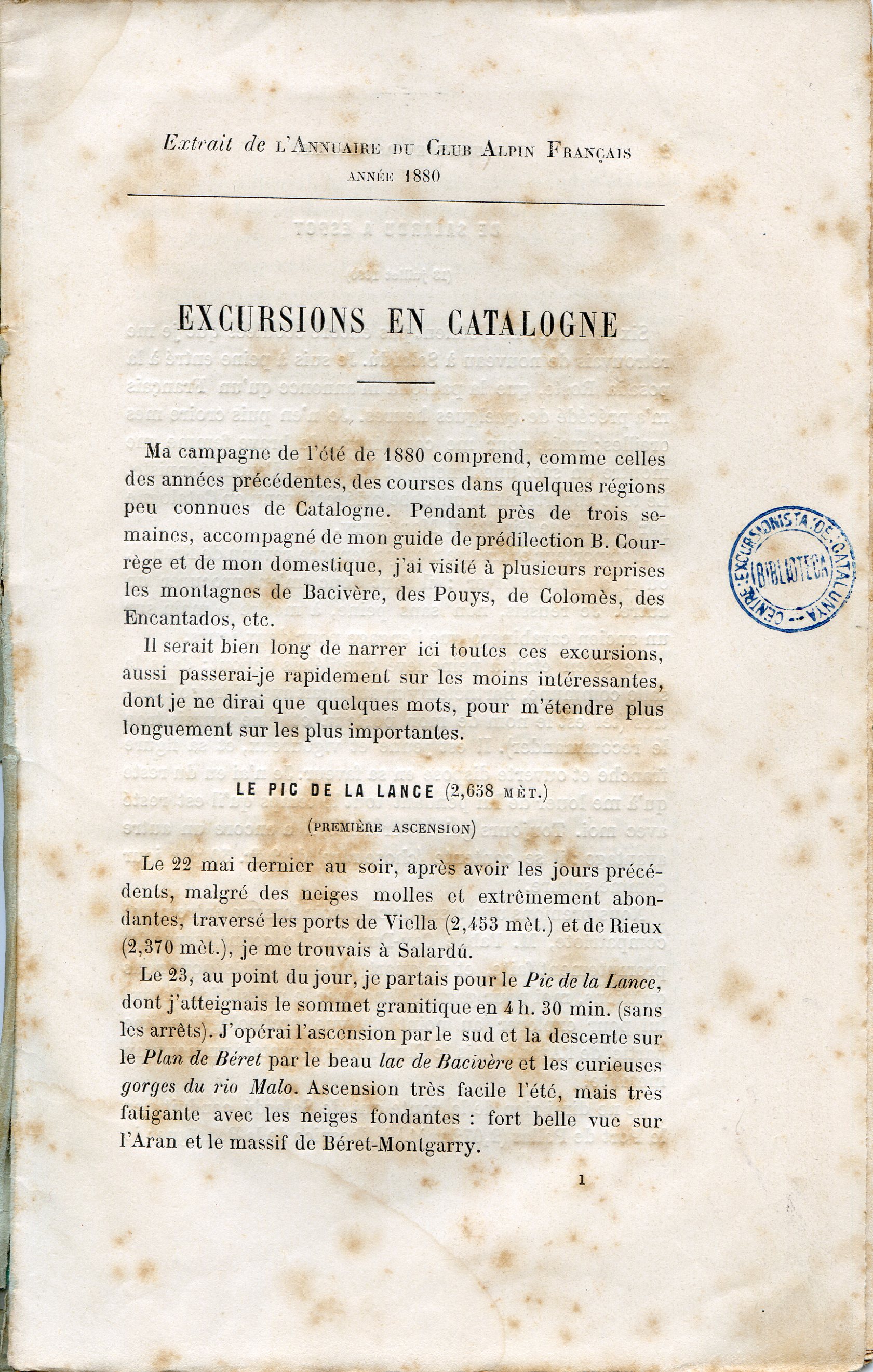 Excursions en Catalogne - Portada