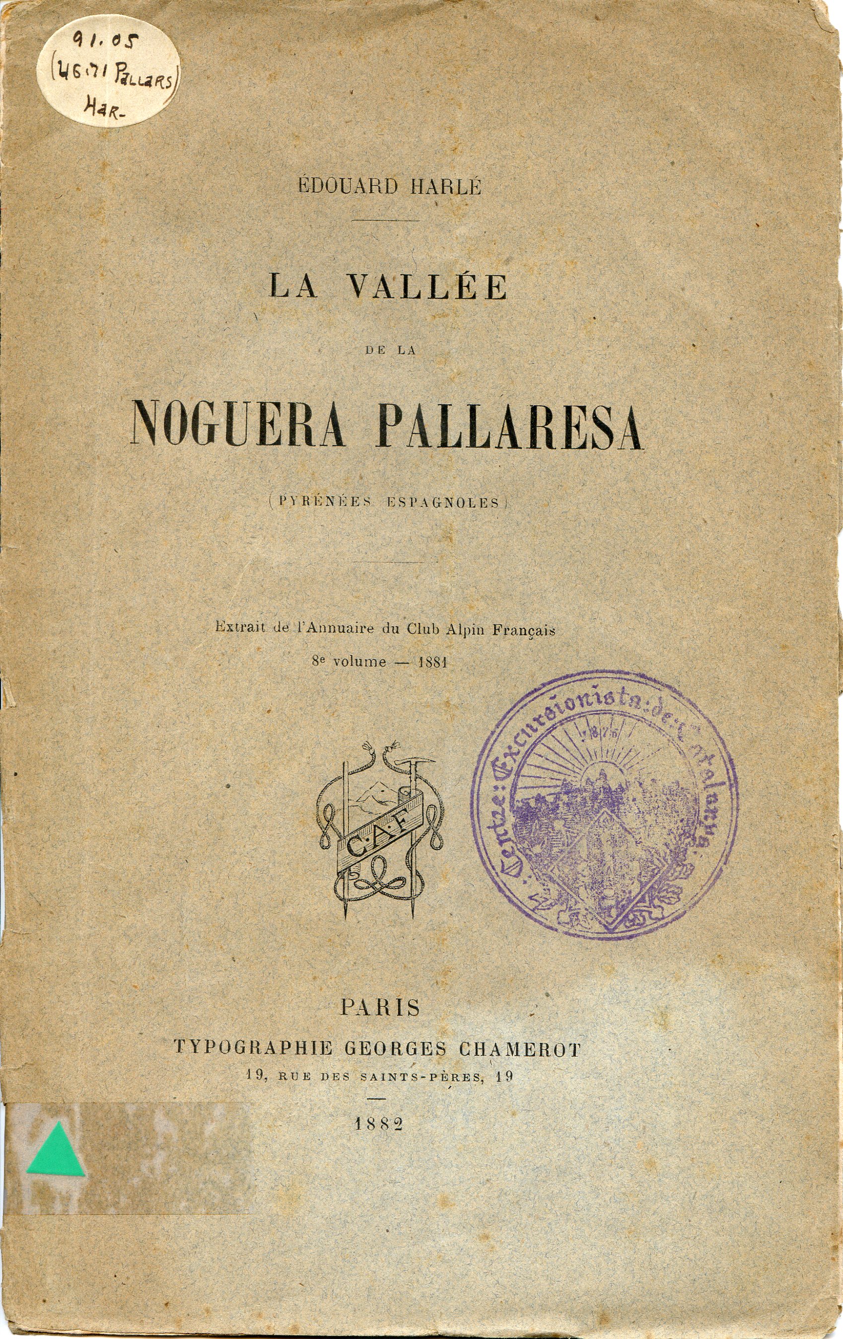 Vallée de la Noguera Pallaresa, La (Pyrénées espagnoles) - Portada