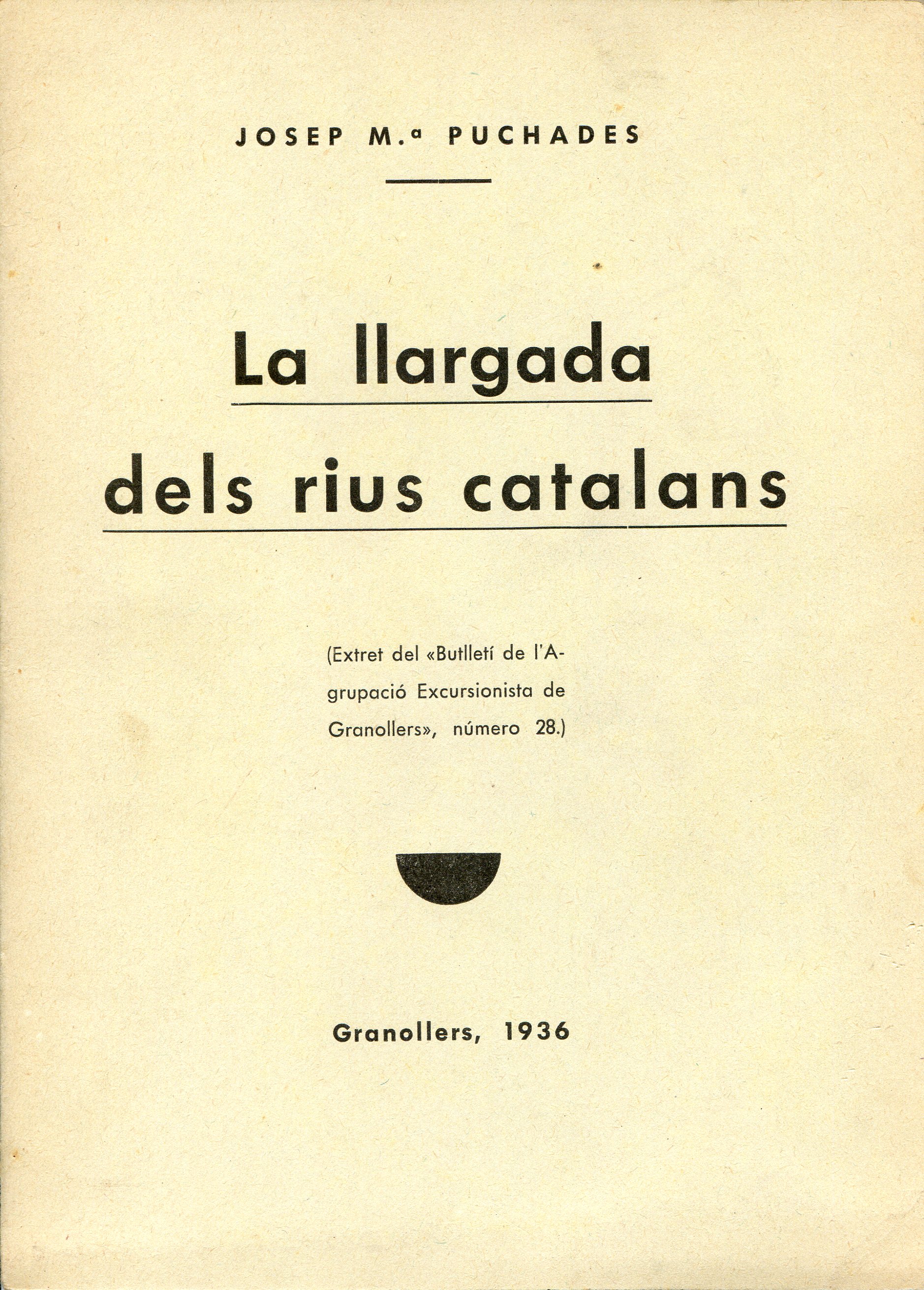 llargada dels rius catalans, La - Portada