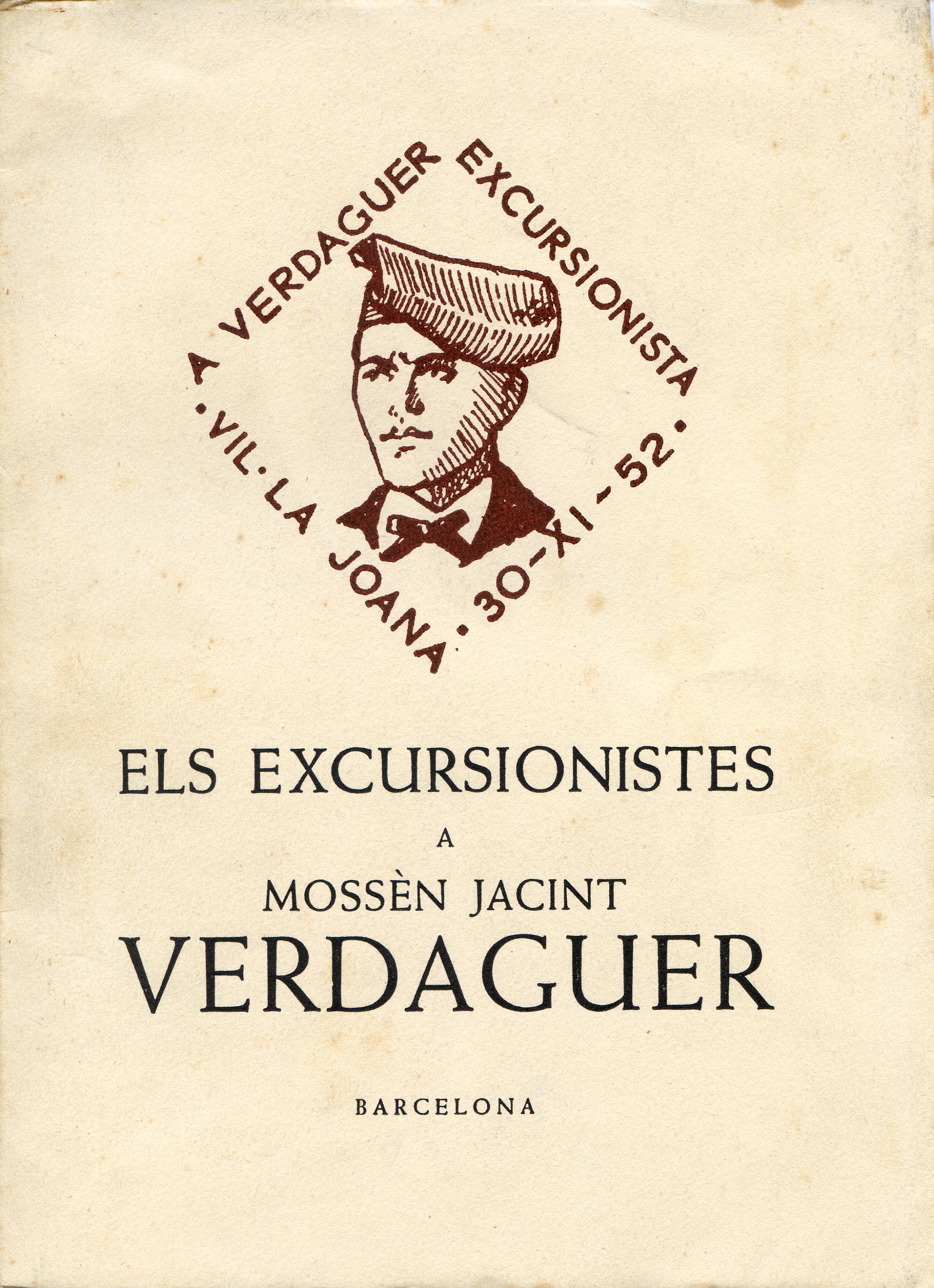 excursionistes a mossèn Jacint Verdaguer, Els - Portada