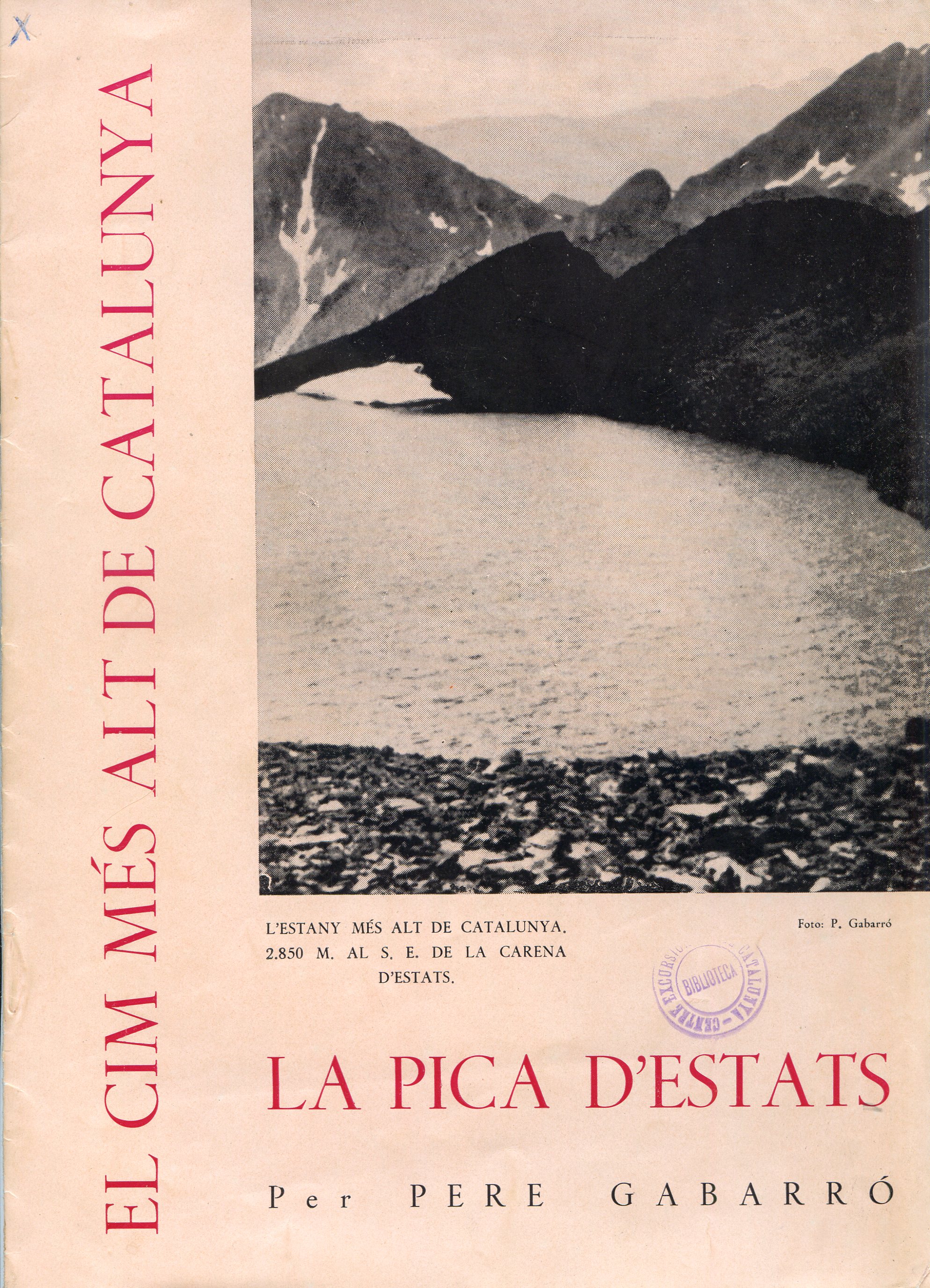 Pica d'Estats, La : El cim més alt de Catalunya - Portada