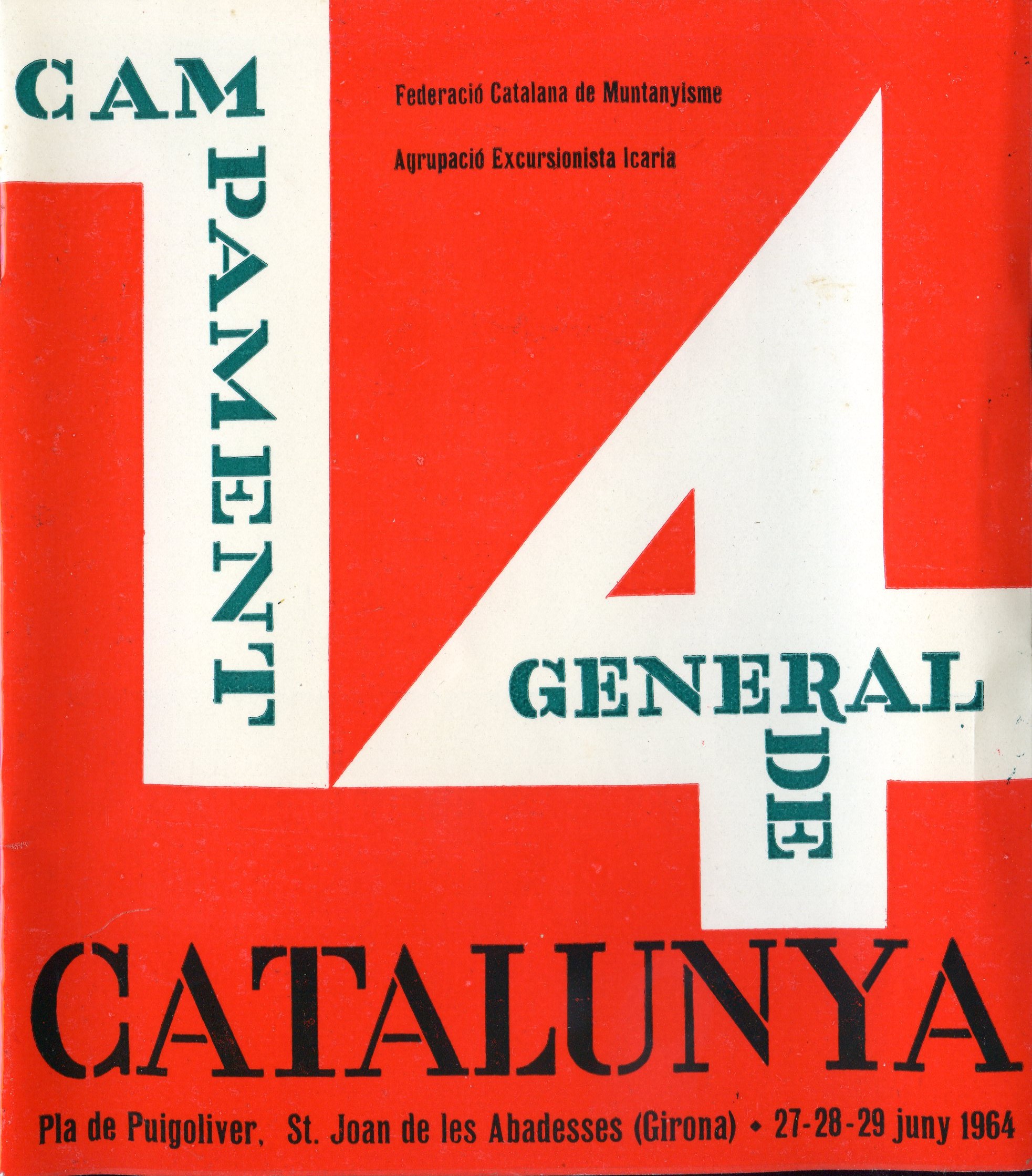 14 Campament General de Catalunya : 27-28-29 juny 1964 : Sant Joan de les Abadesses - Portada