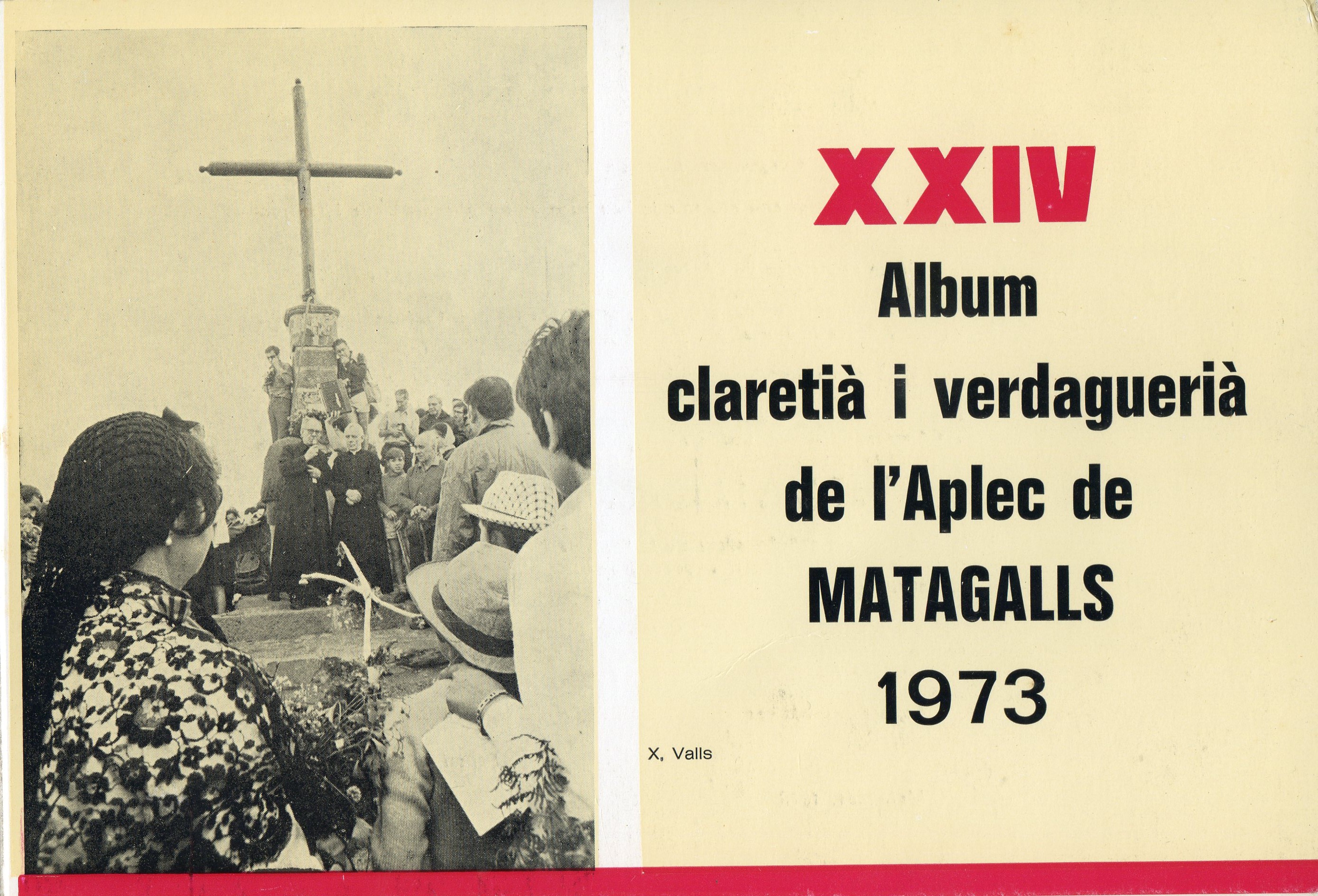 XXIV Album claretià i verdaguerià de l'Aplec de Matagalls 1973 - Portada