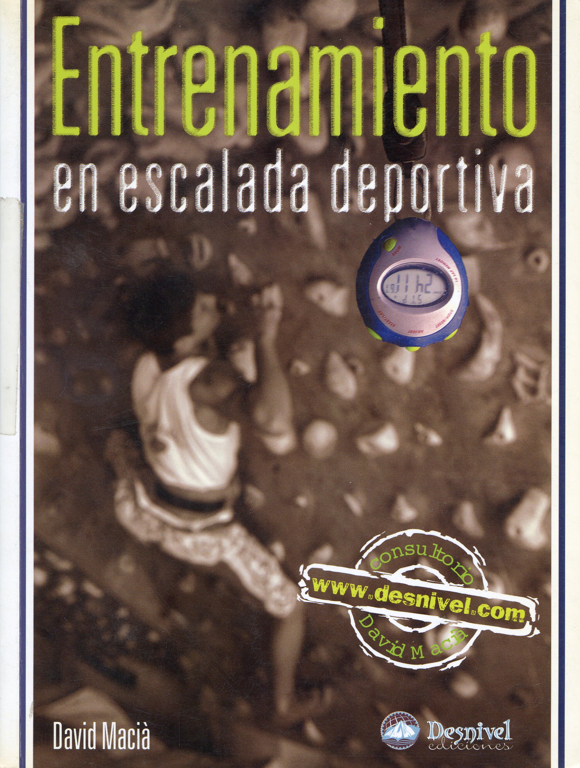 Entrenamineto en escalada deportiva - Portada