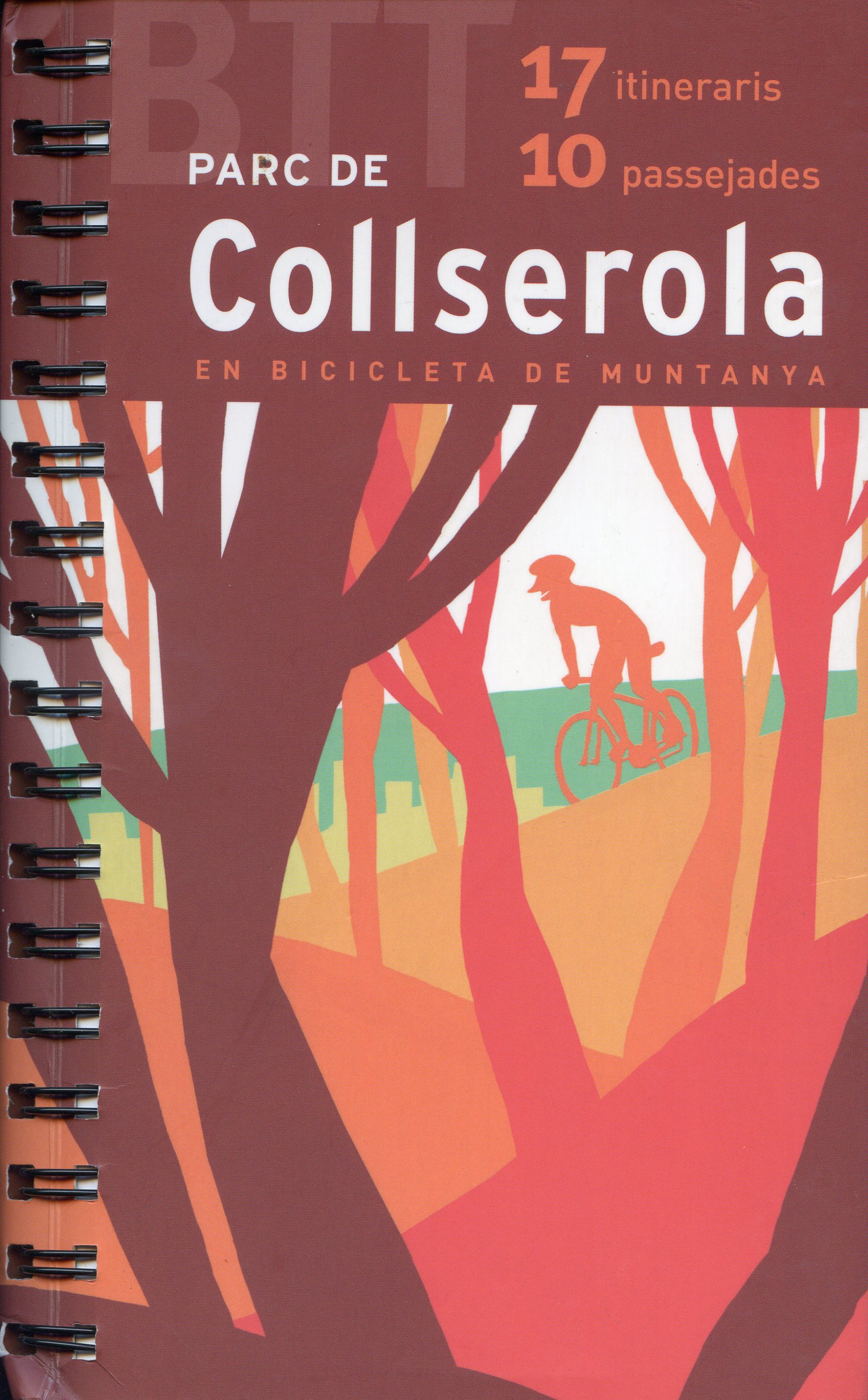 Parc de Collserola en bicicleta de muntanya : 17 itineraris  10 passejades - Portada