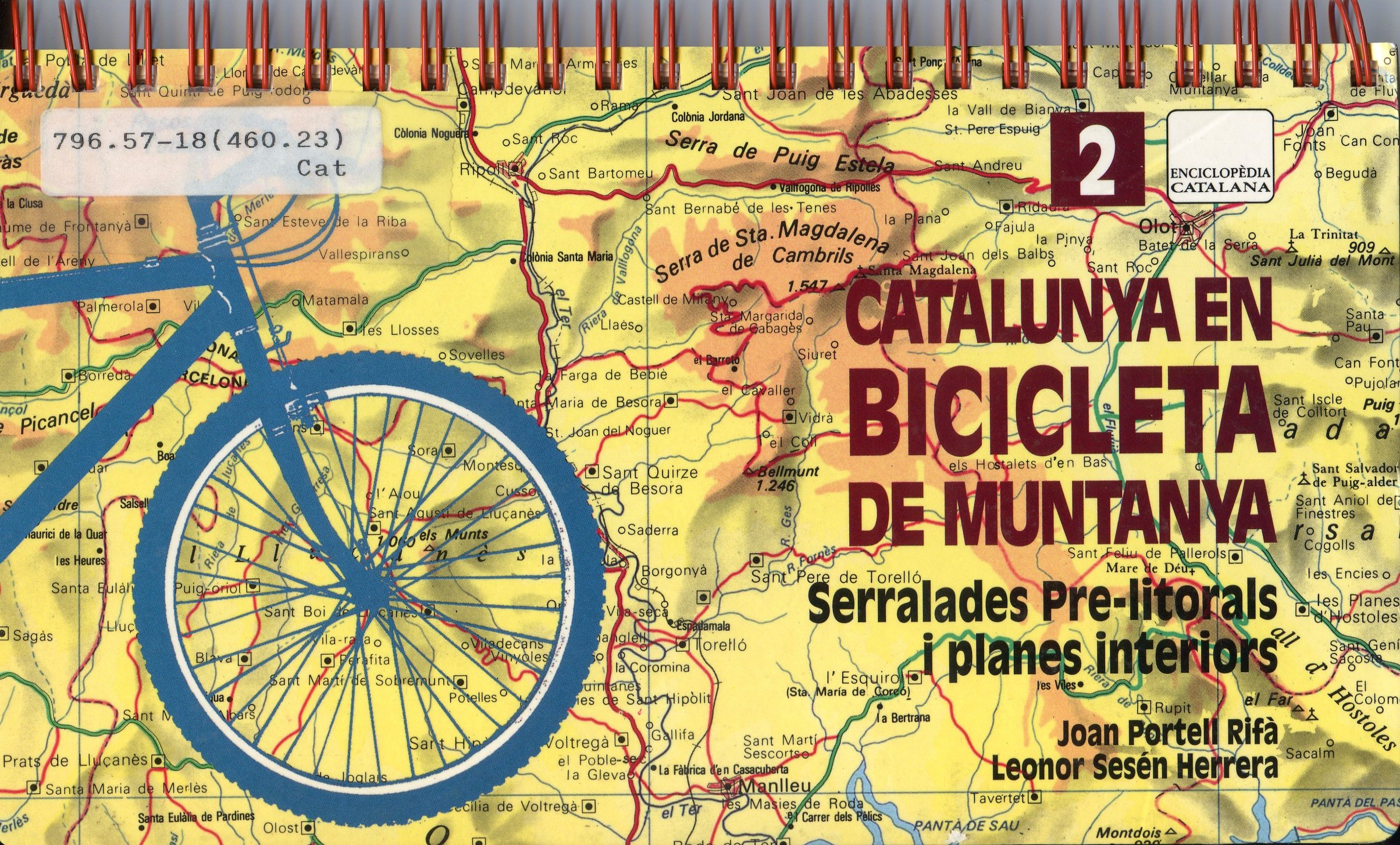 Catalunya en bicicleta de muntanya  : Serralades Pre-litorals i planes interiors - Portada