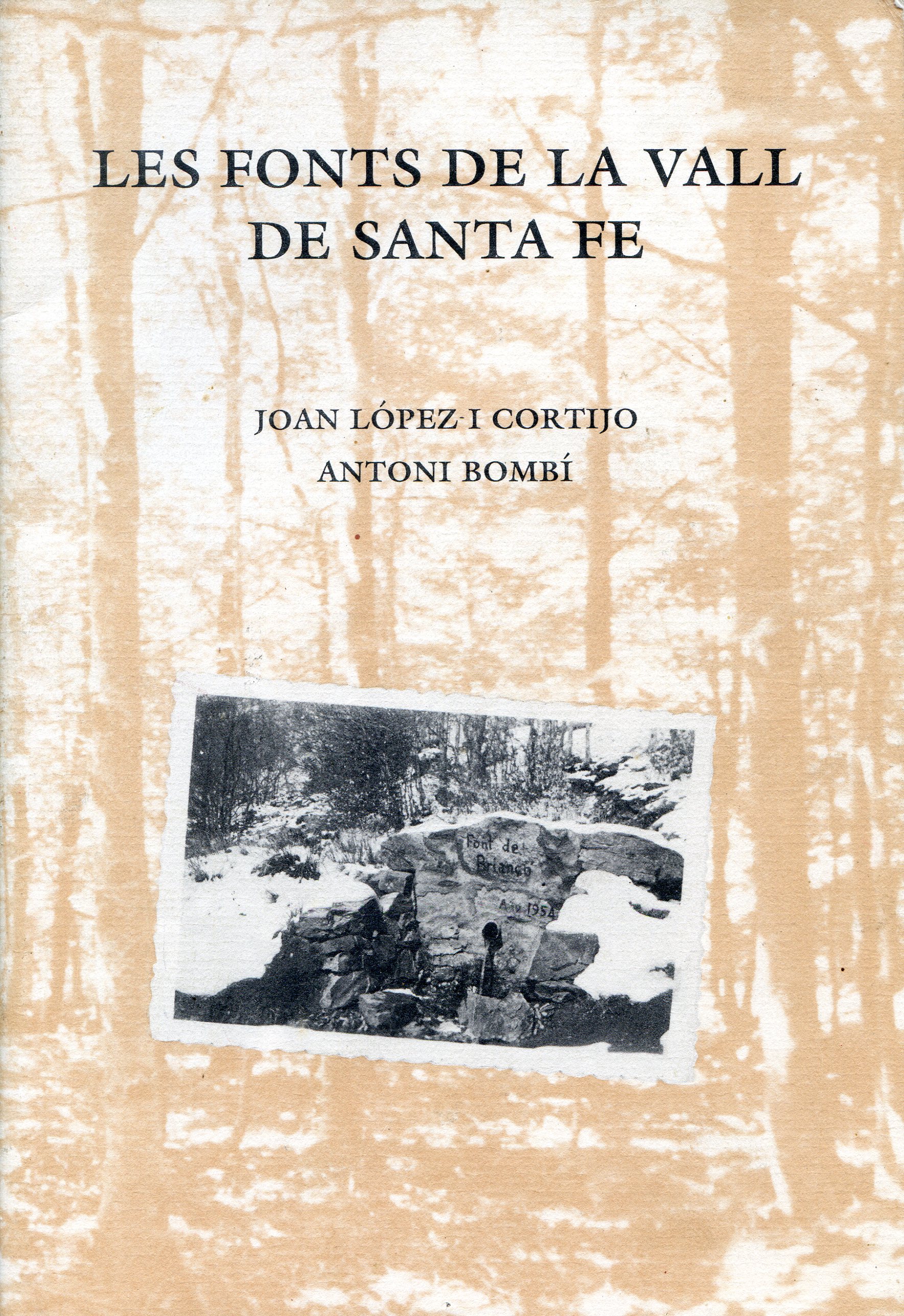 fonts de la Vall de Santa Fe, Les - Portada