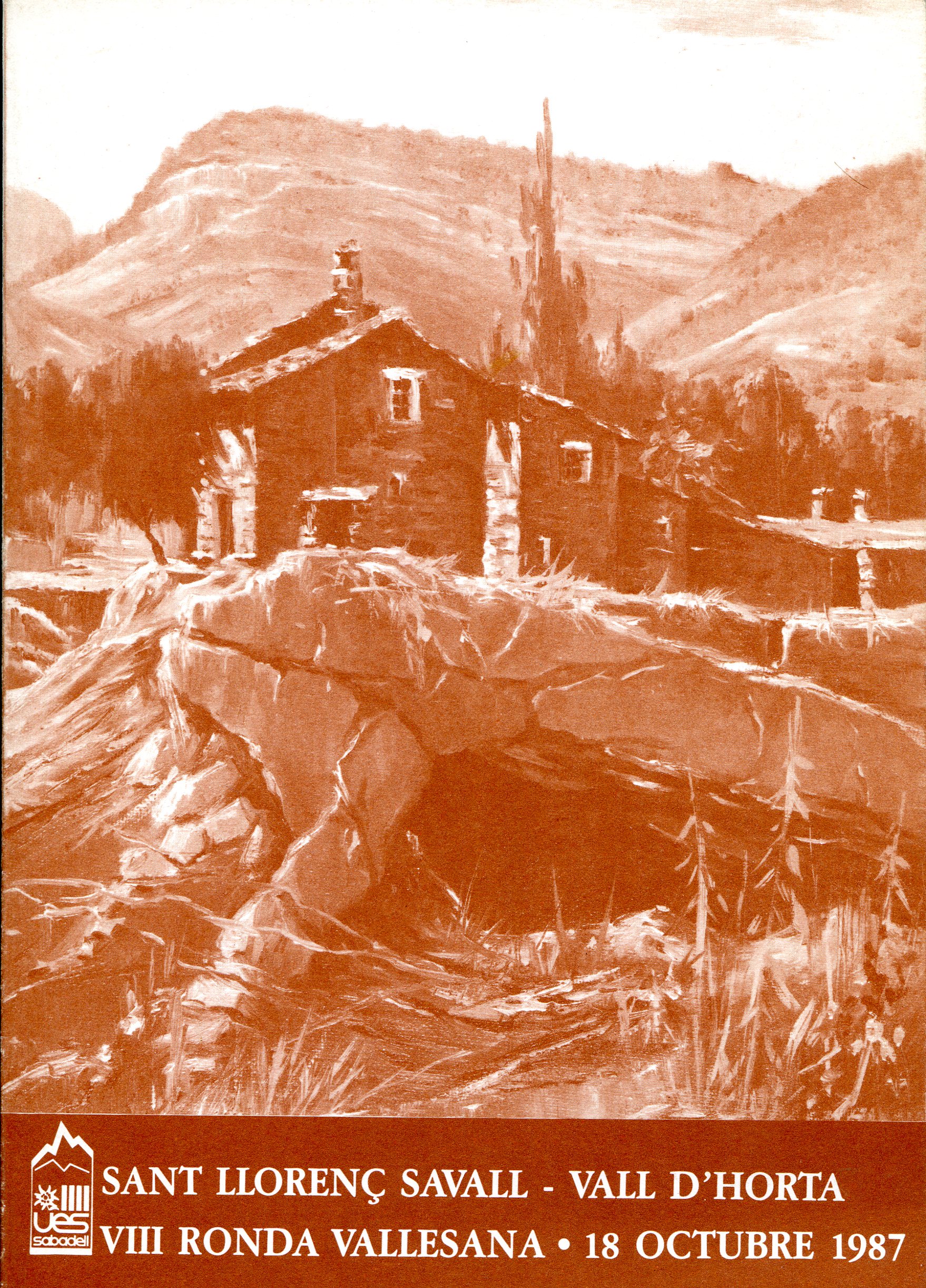 VIII Ronda Vallesana : Sant Llorenç Savall - Vall d'Horta : 18 octubre 1987 - Portada
