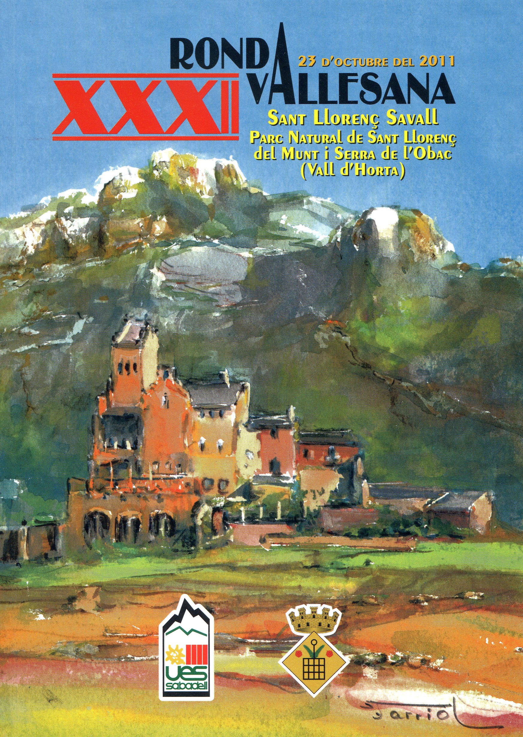XXXIII Ronda Vallesana : Riells del Fai : 21 d'octubre del 2012 - Portada