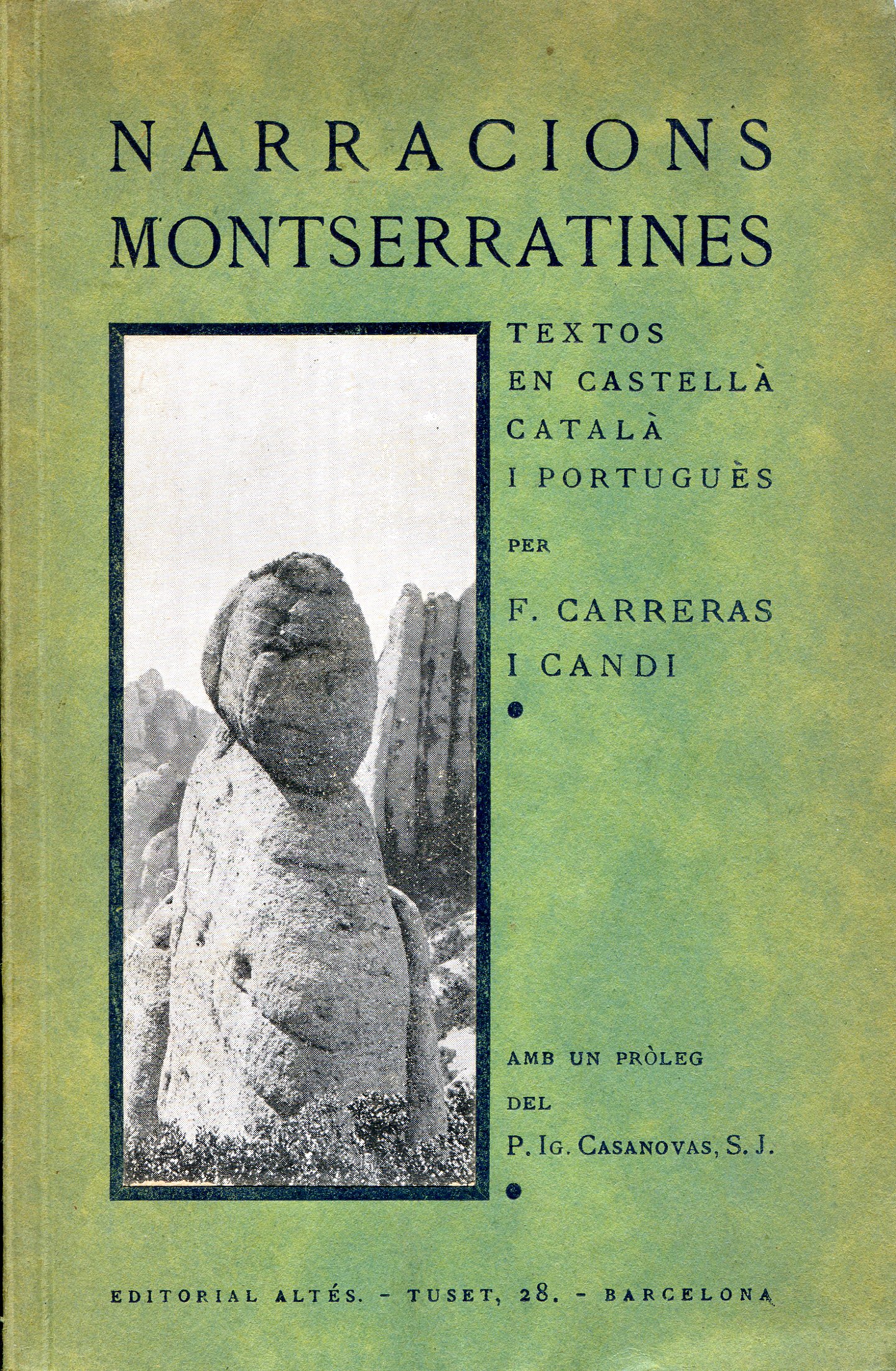 Narracions montserratines - Portada