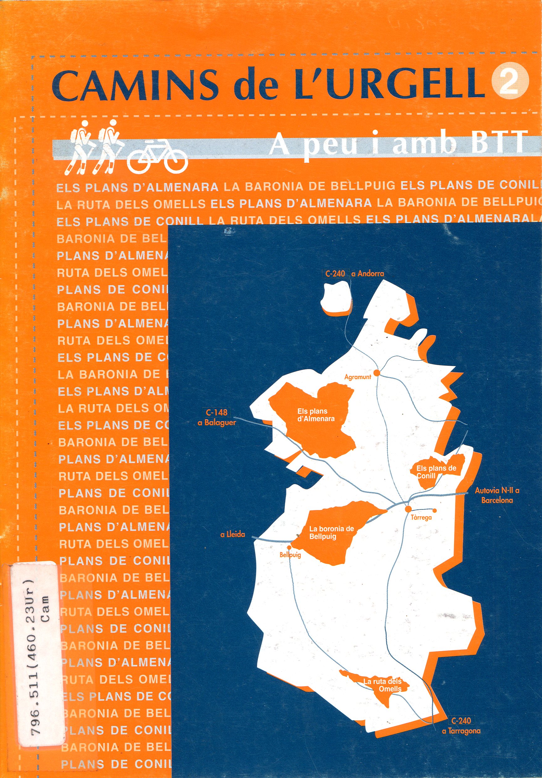 Camins de l'Urgell 2 : A peu i amb BTT - Portada