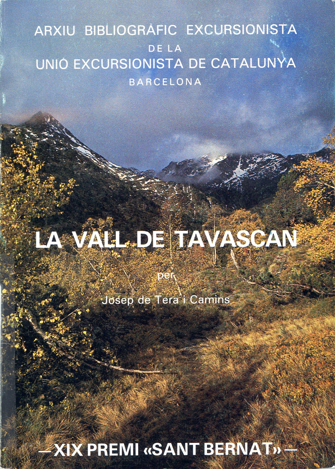 Vall de Tavascan, La - Portada