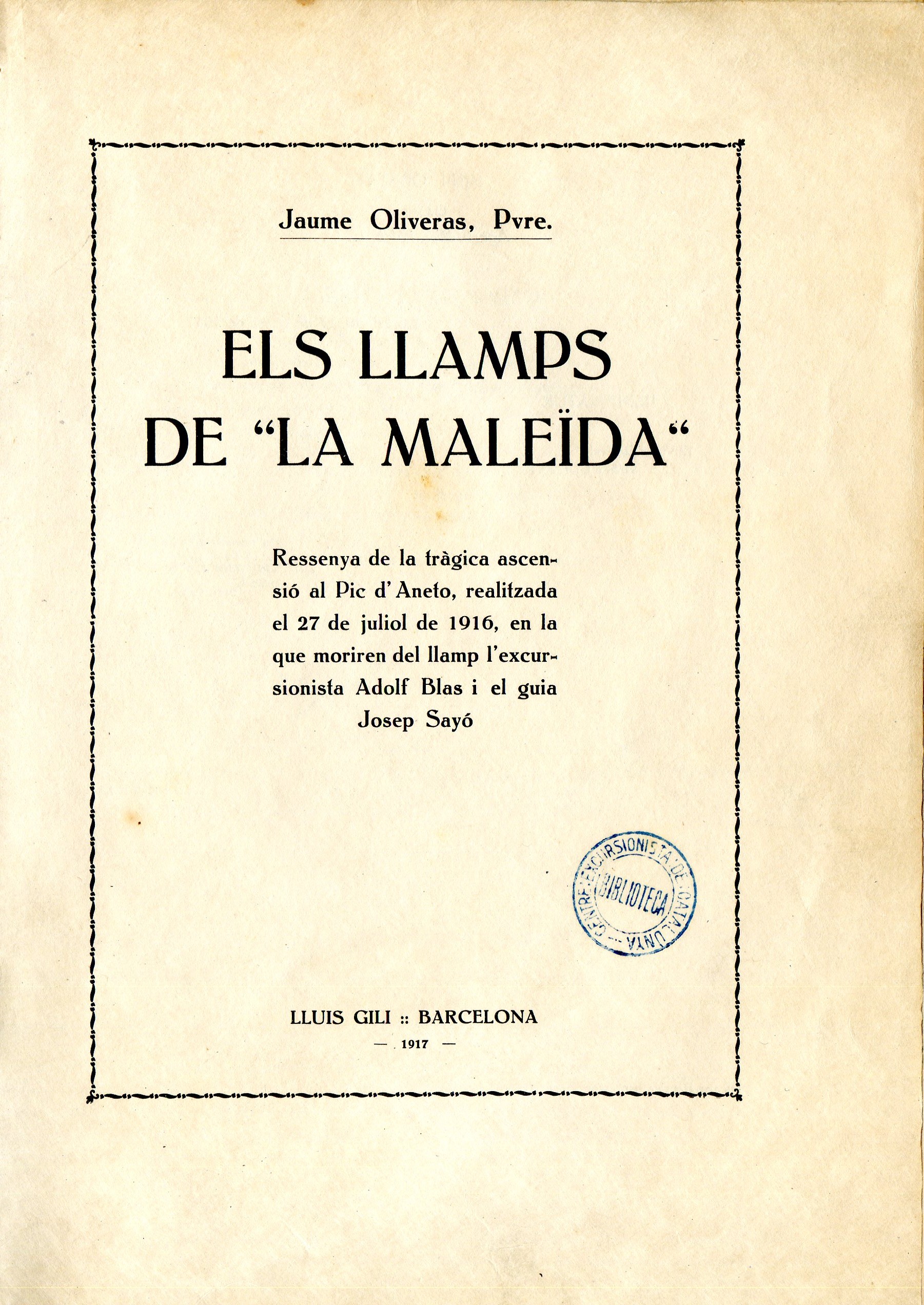llamps de la "Maleïda", Els. Recorts d'una excursió tràgica - Miniatura 2