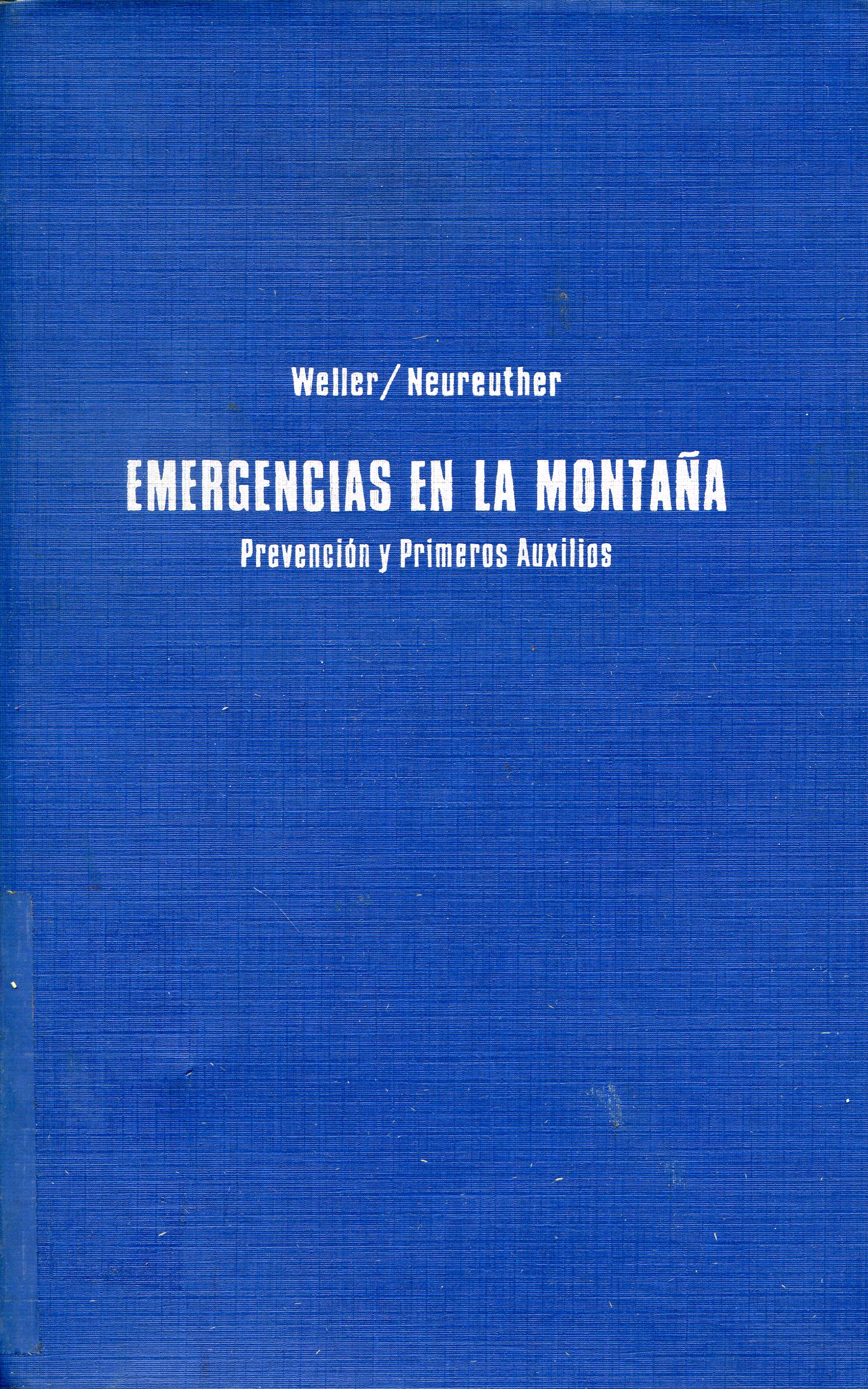 Emergencias en la montaña : Prevención y primeros auxilios - Portada