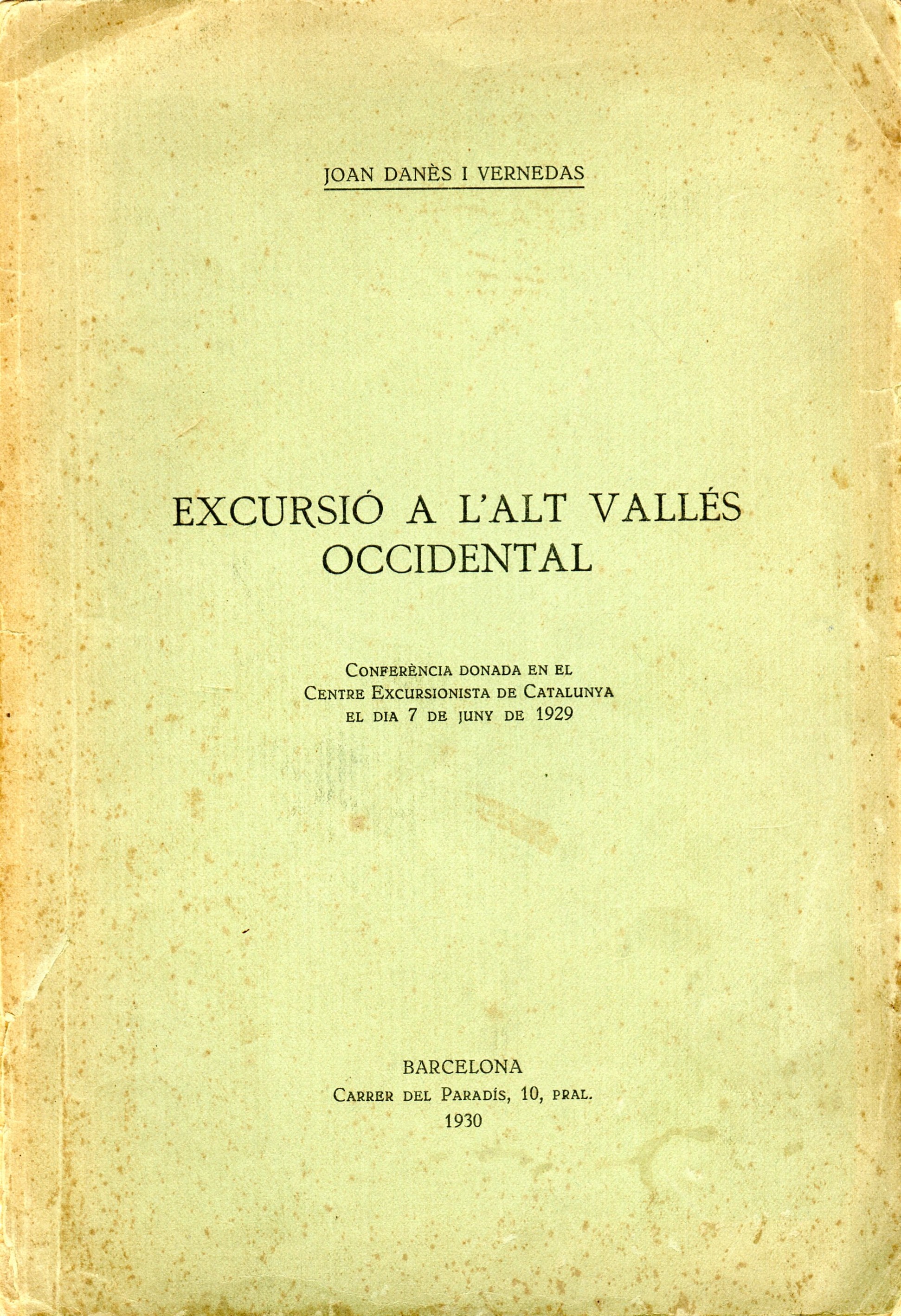 Llista de senyors socis fins al 31 de desembre de 1922 - Portada