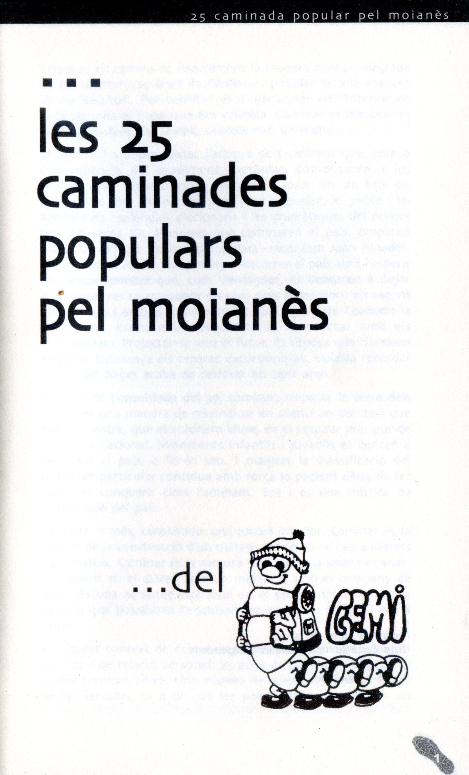 ...les 25 caminades populars pel moianès...del GEMI - Miniatura 2