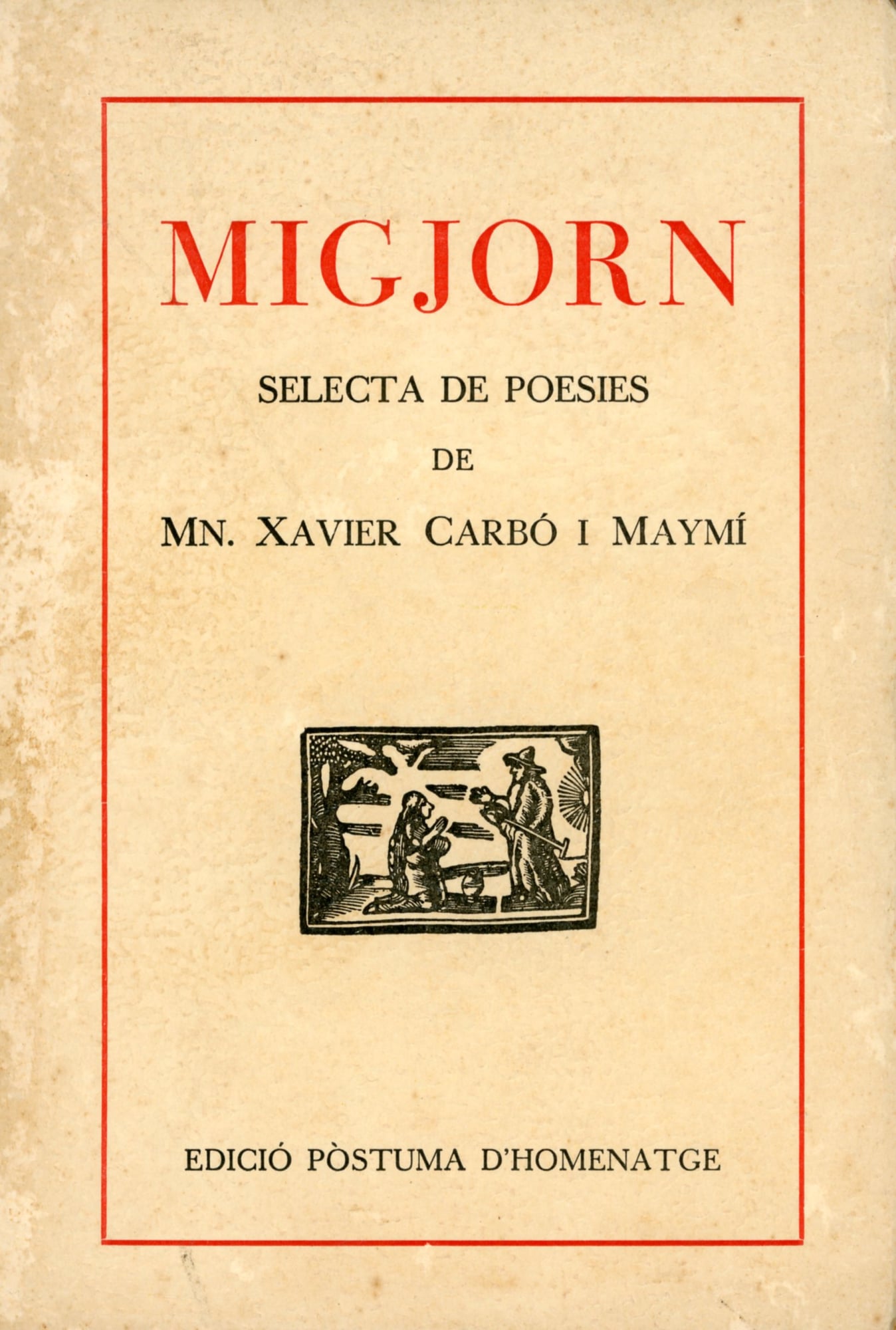 Migjorn : Selecta de Poesies - Portada