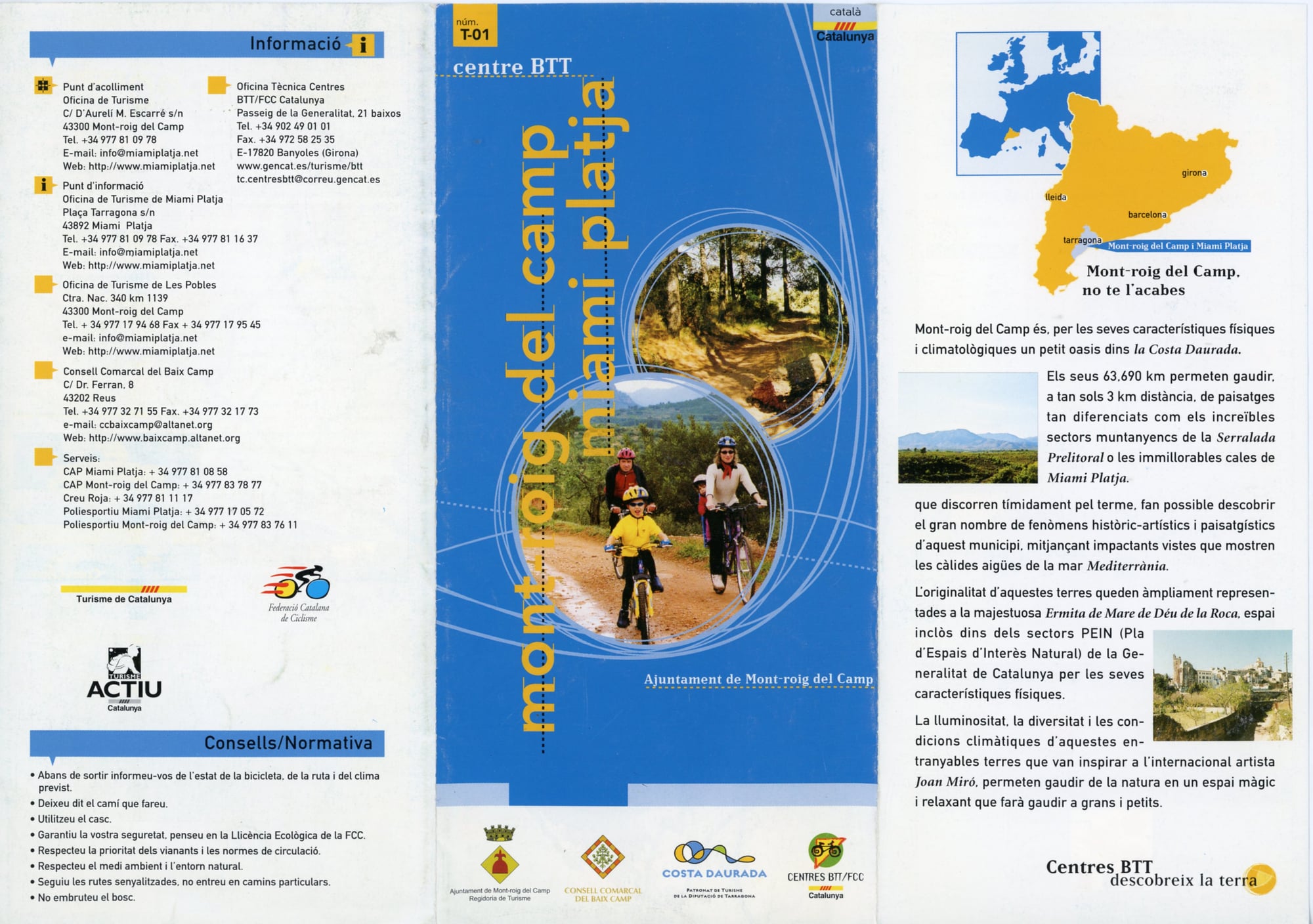 mont-roig del camp miami platja : centre BTT : català - Portada