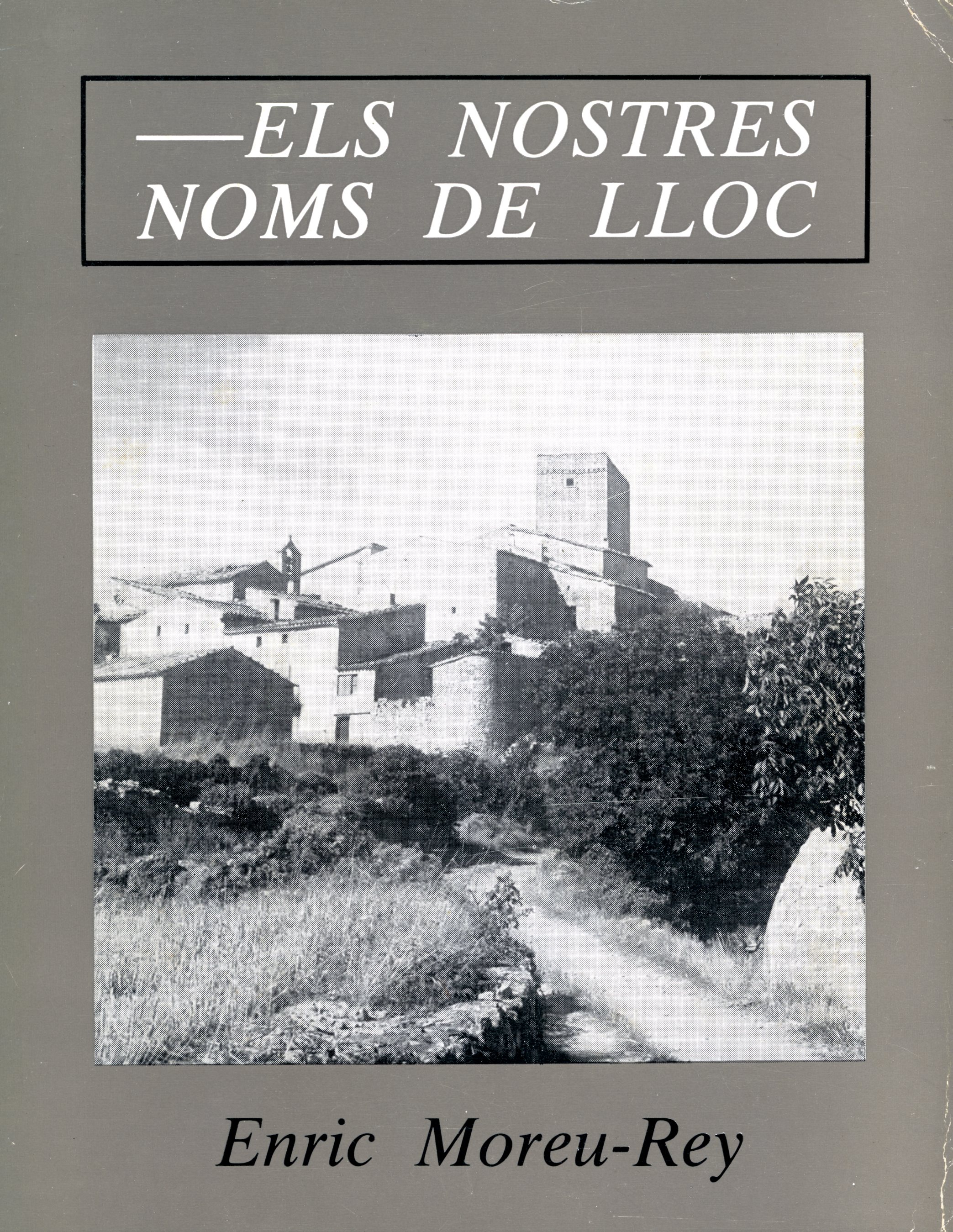 nostres noms de lloc, Els - Portada