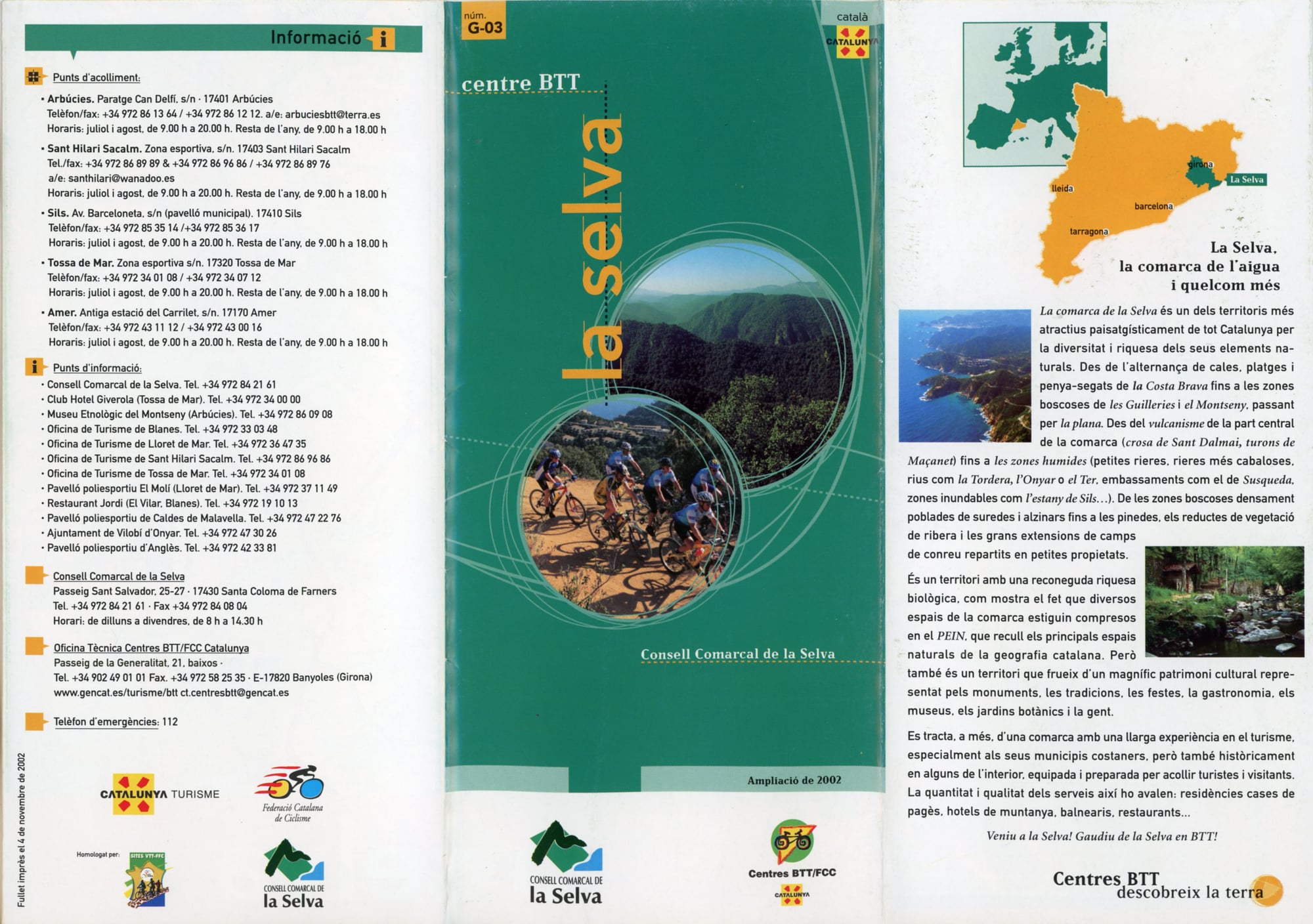 la selva : Centre BTT - Portada