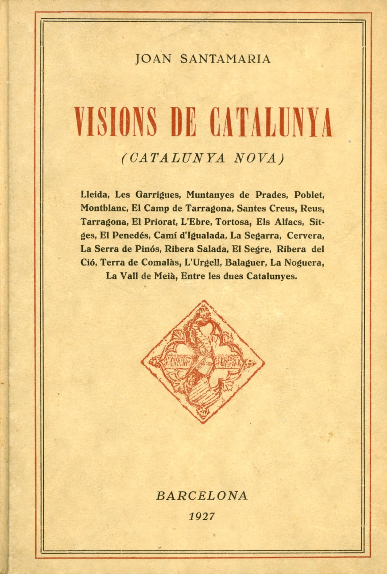 Visions de Catalunya (Catalunya Nova) - Portada